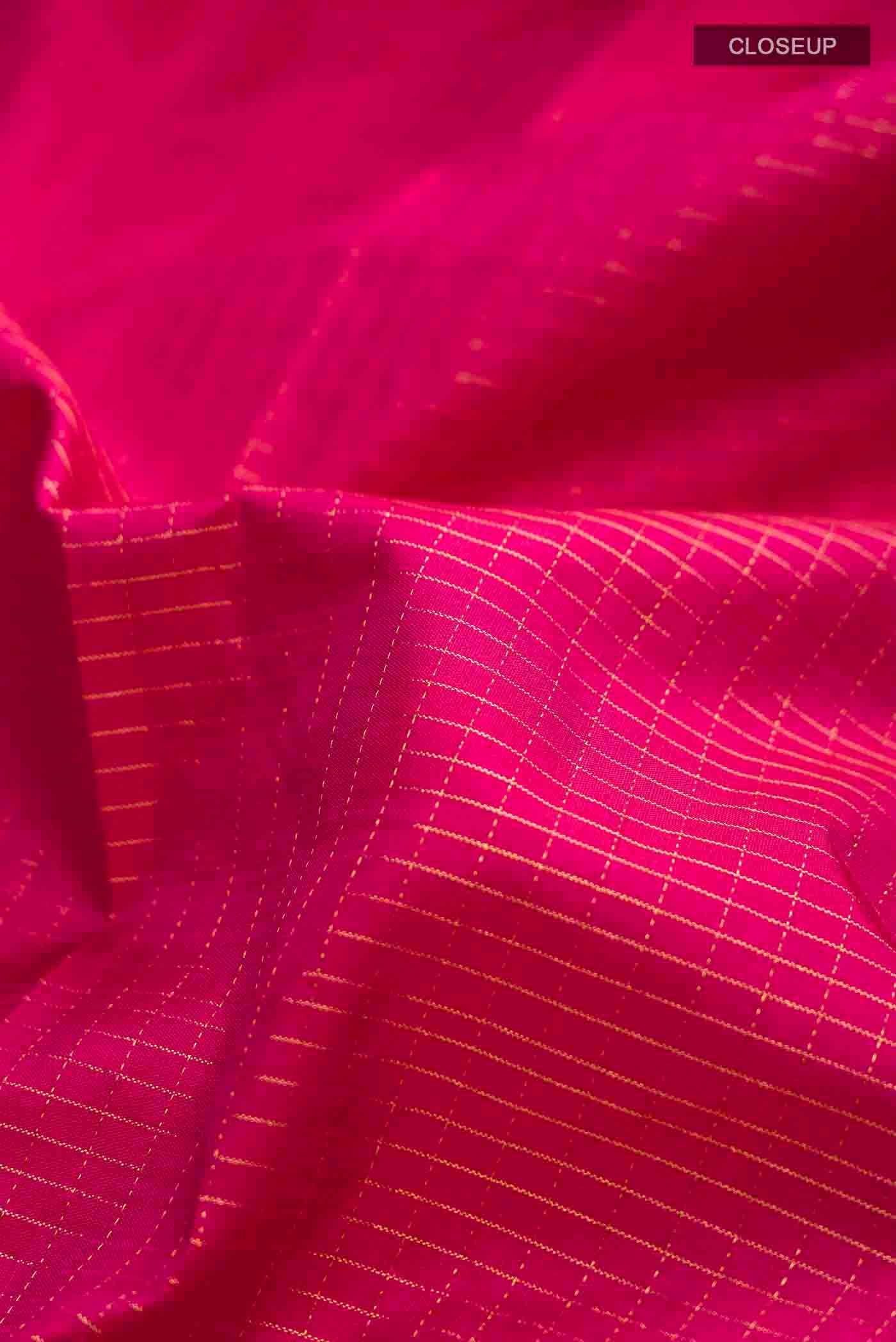 Pink Kanchipuram Silk Saree - Image 2
