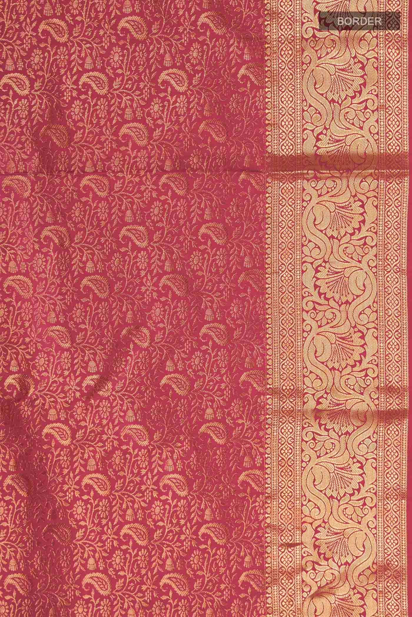 Pink Kanjivaram Silk Saree - Image 3