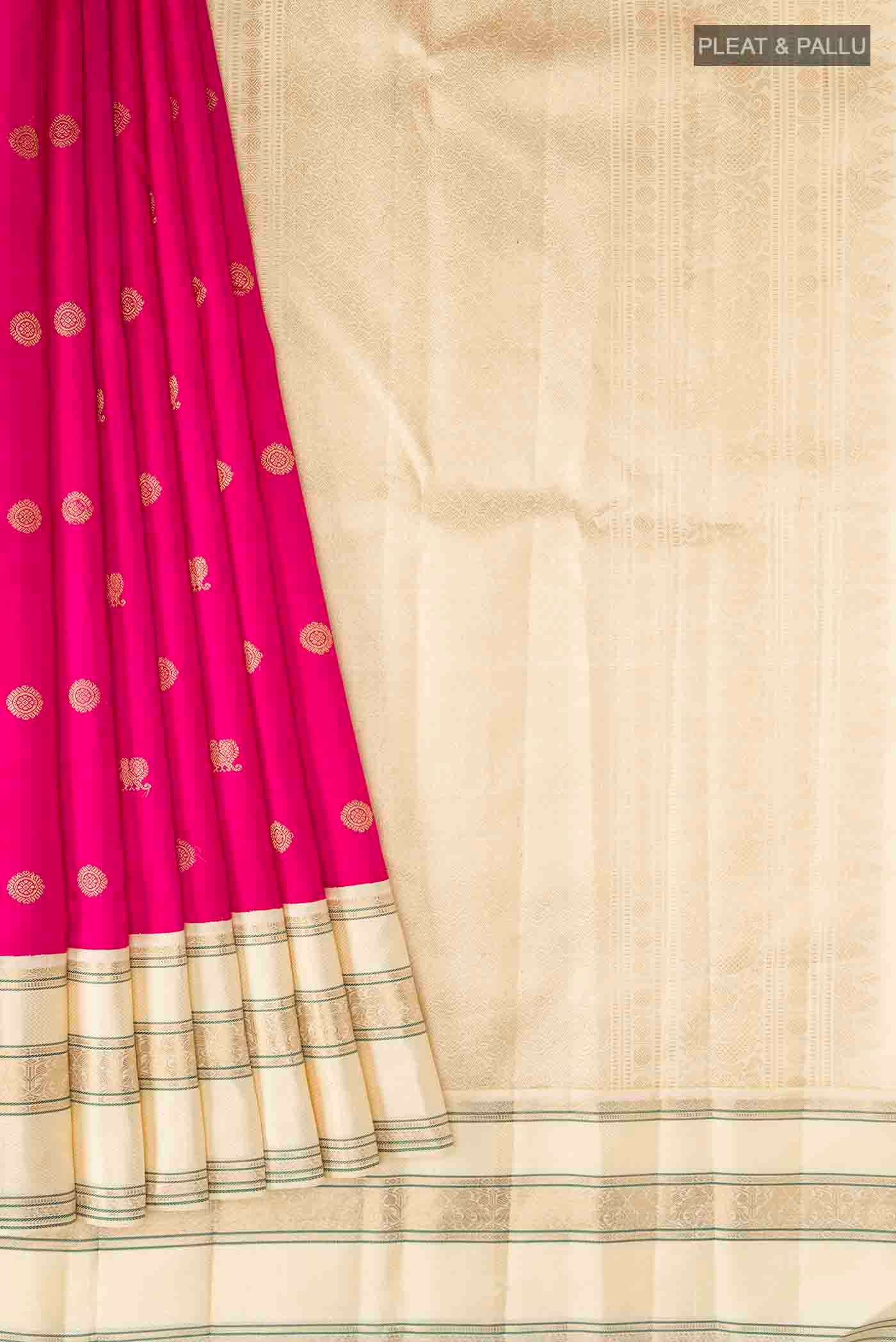 Pink Kanjivaram Silk Saree - Image 4