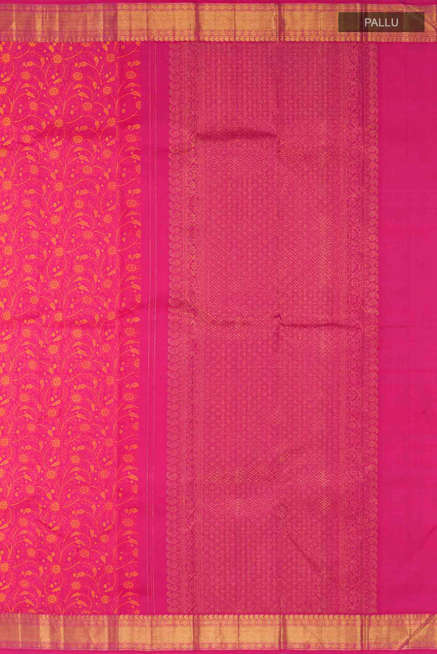 Pink Kanjivaram Silk Saree - Image 7