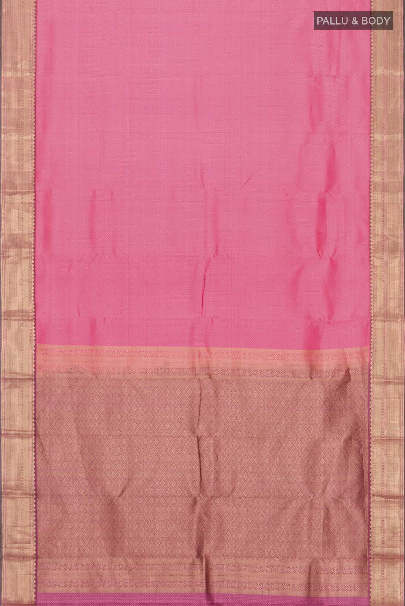 Pink Kanchipuram Silk Saree - Image 6