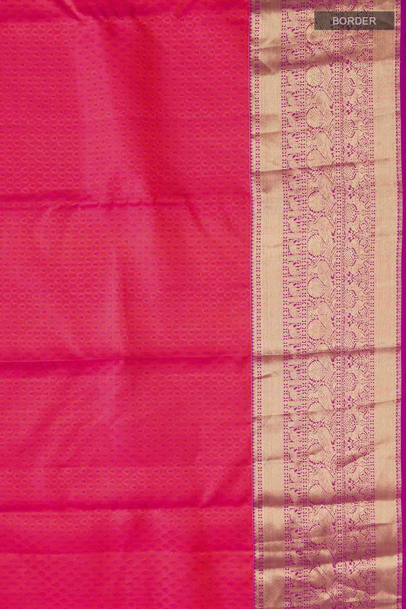 Pink Kanchipuram Silk Saree - Image 3