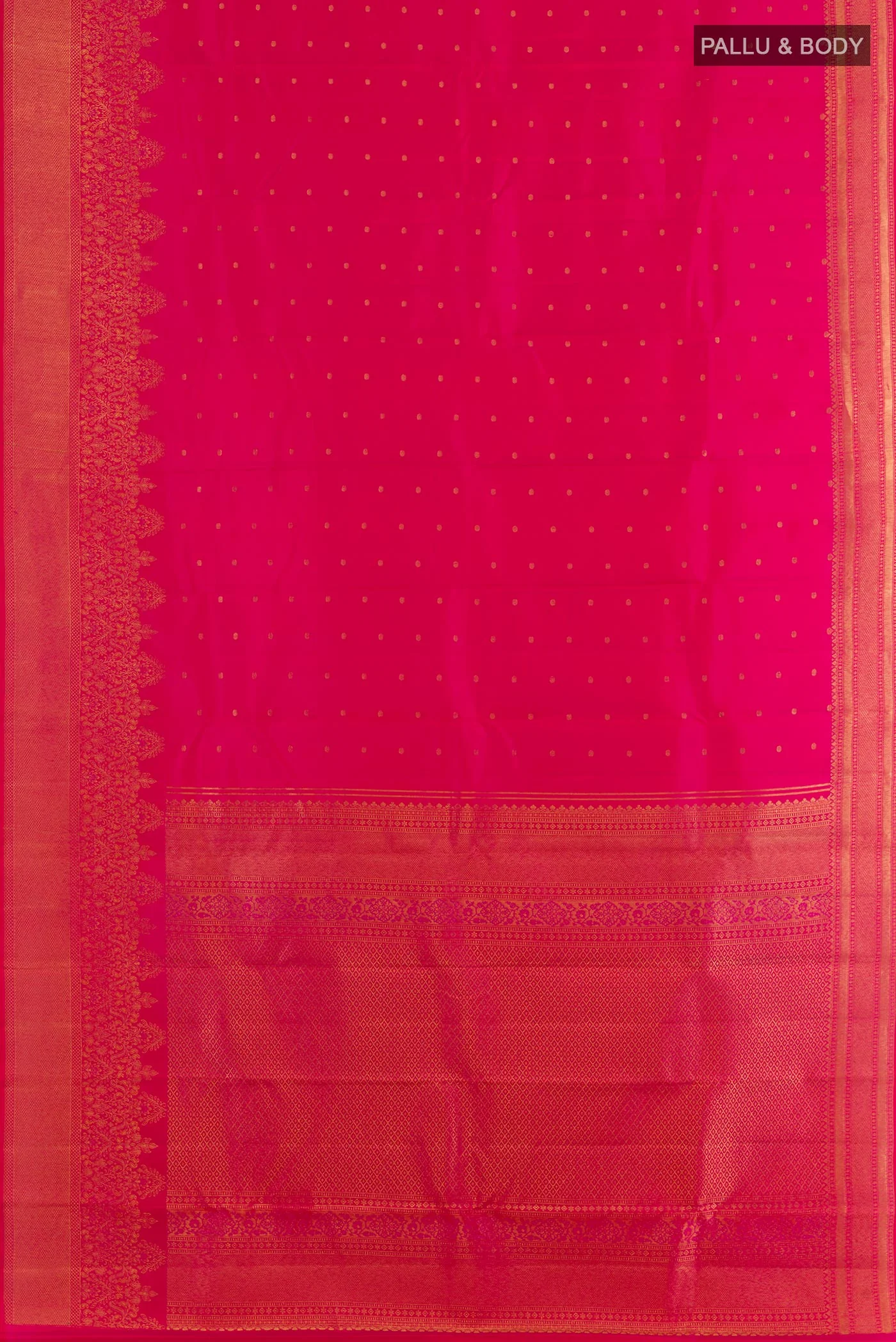 Pink Kanchipuram Silk Saree - Image 3
