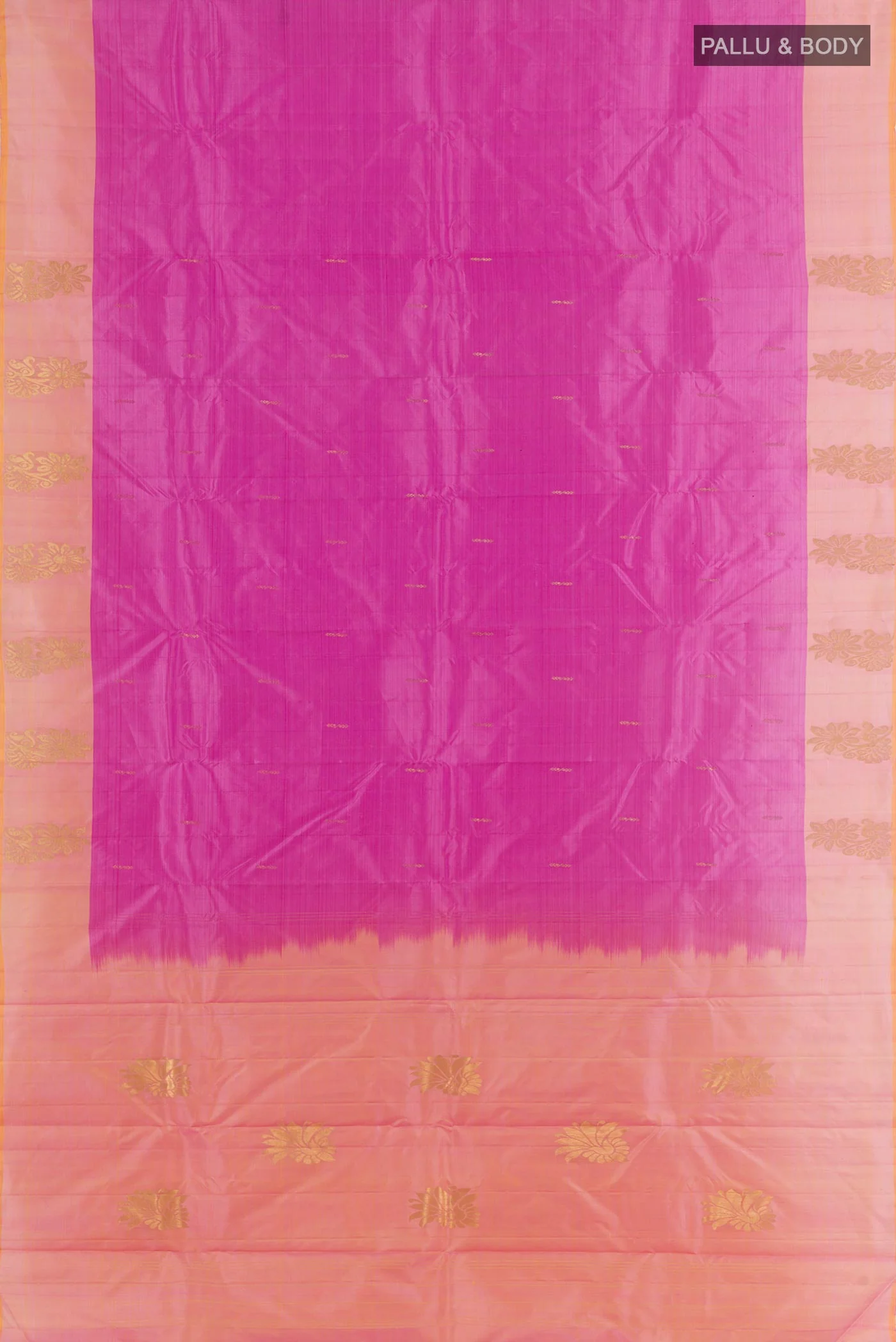 Pink Kanchipuram Silk Saree - Image 3