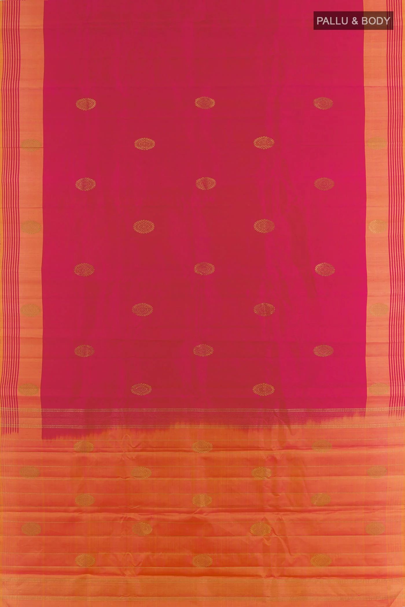 Pink Kanchipuram Silk Saree - Image 3