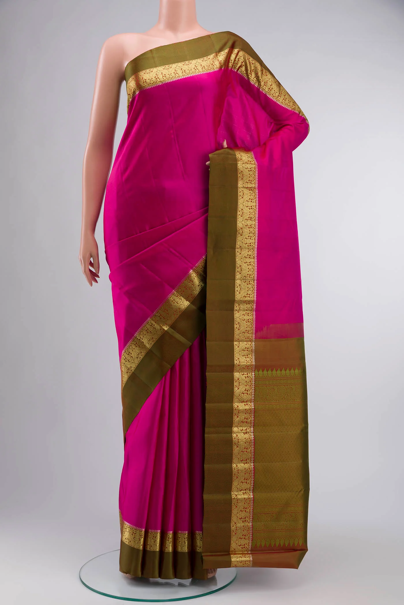 Pink Kanjivaram Silk Saree