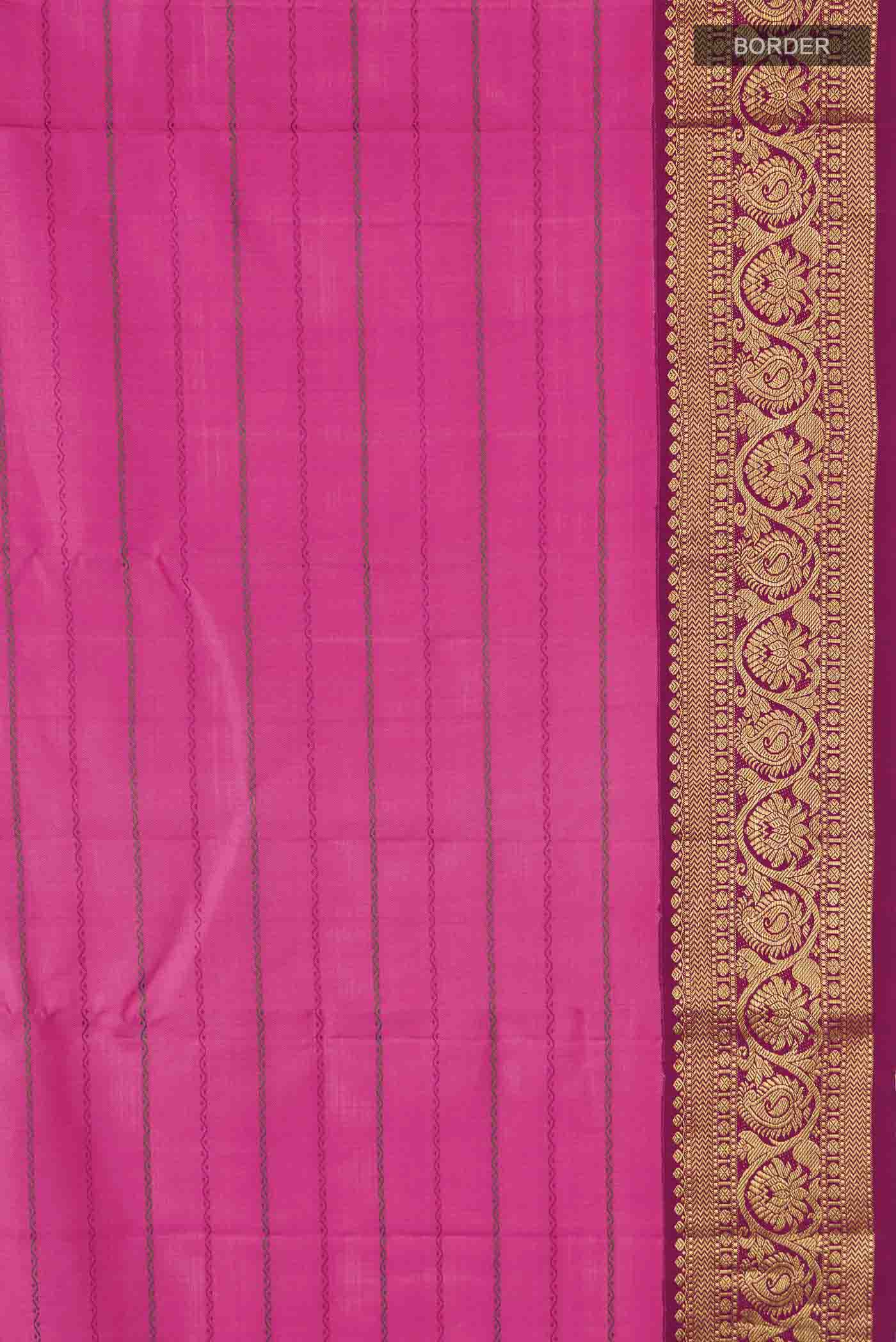 Pink Kanjivaram Silk Saree - Image 3