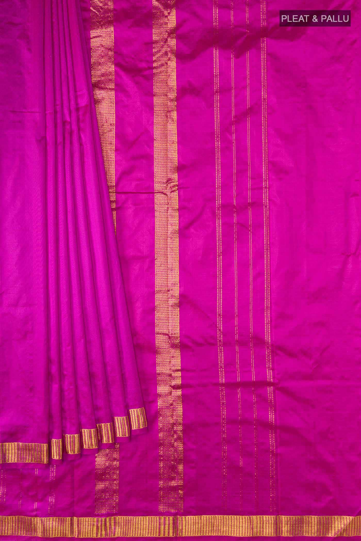 Pink Kanchipuram Silk Saree - Image 2