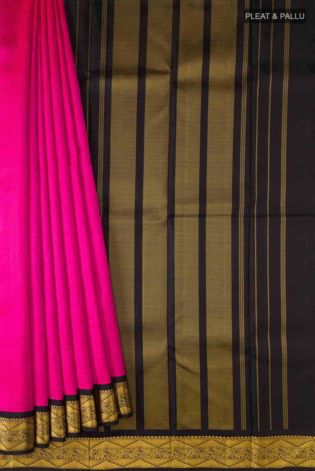 Pink Kanchipuram Silk Saree - Image 2