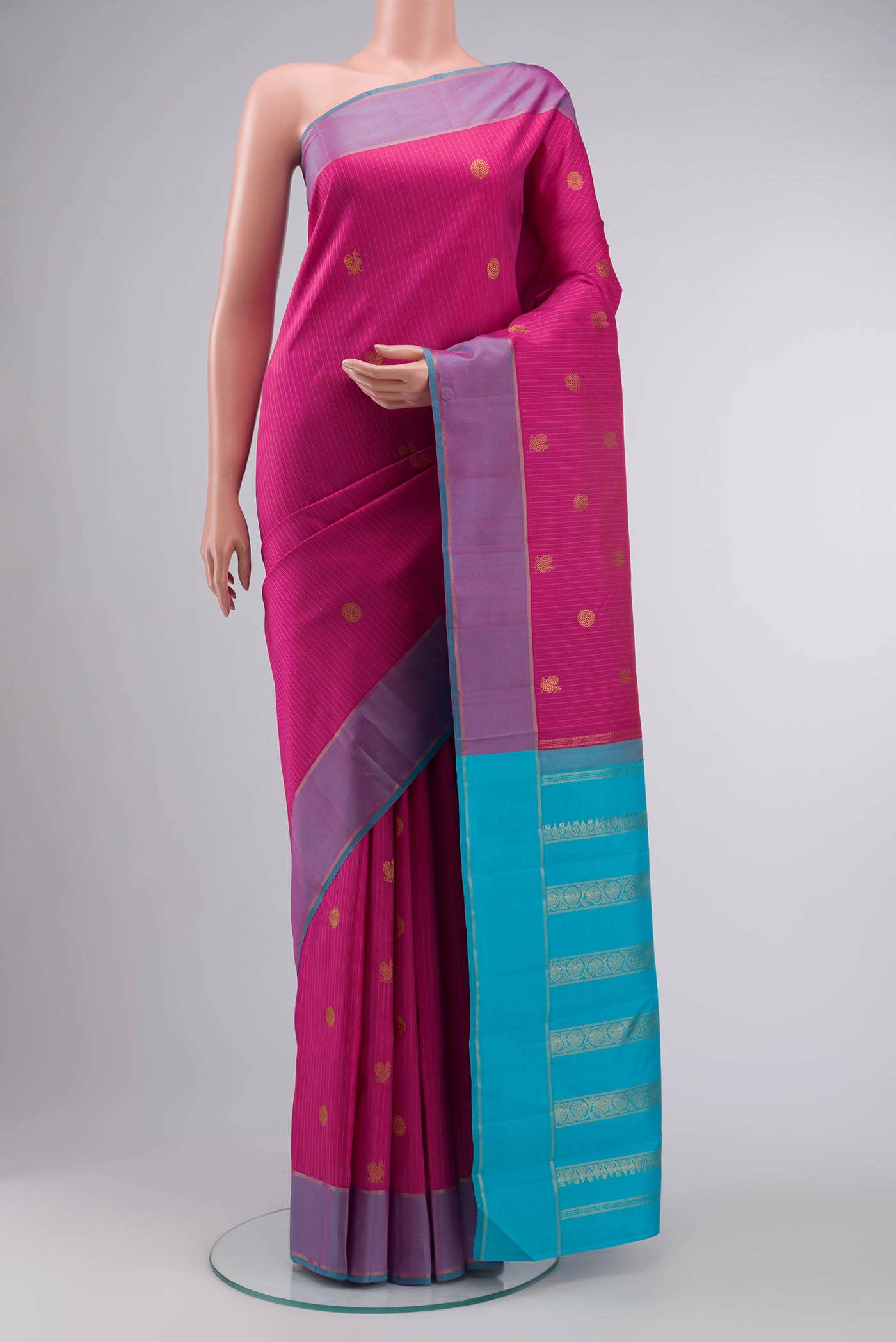 Pink Kanjivaram Silk Saree
