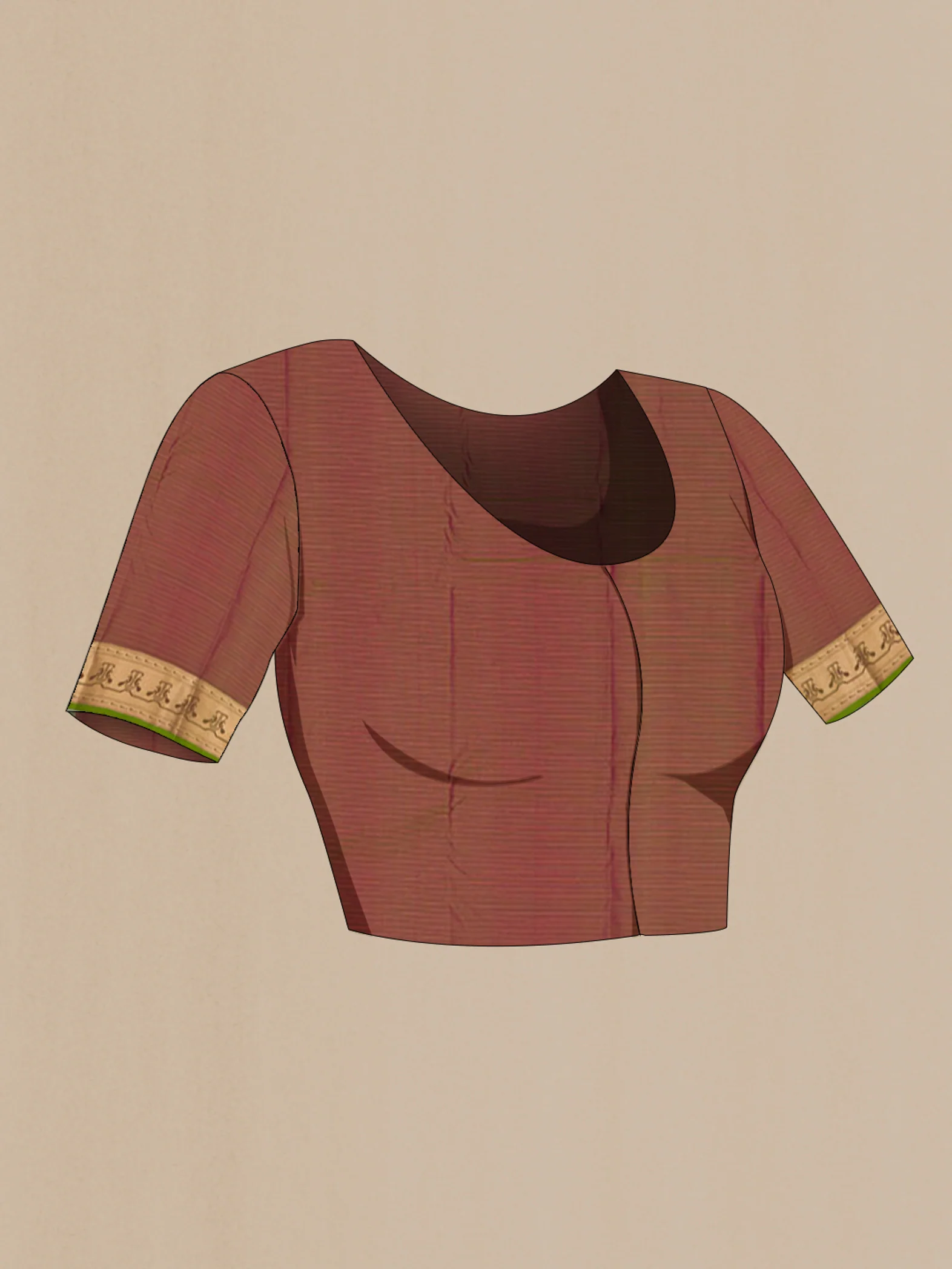 Pink Kanchipuram Silk Saree - Image 4