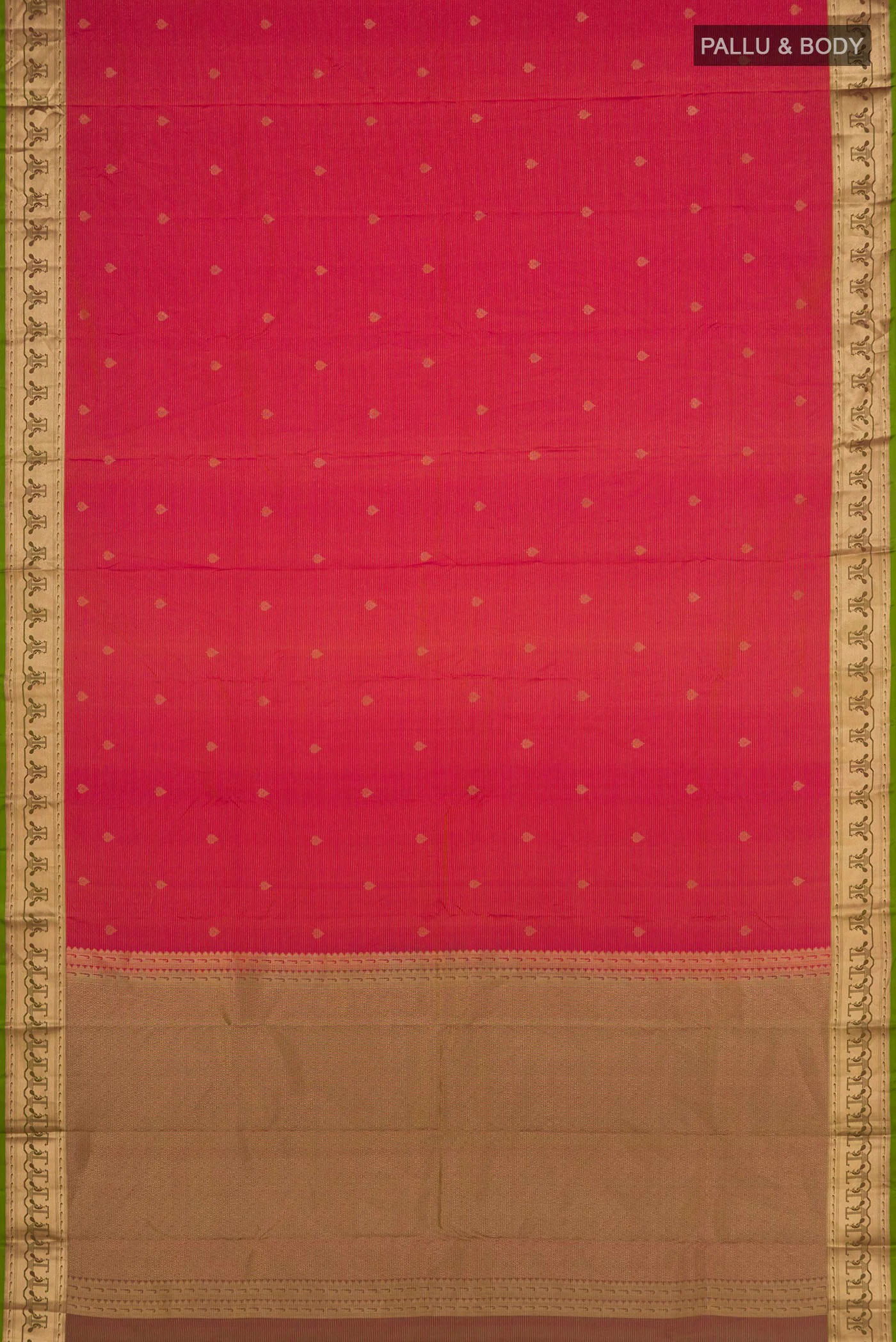 Pink Kanchipuram Silk Saree - Image 5
