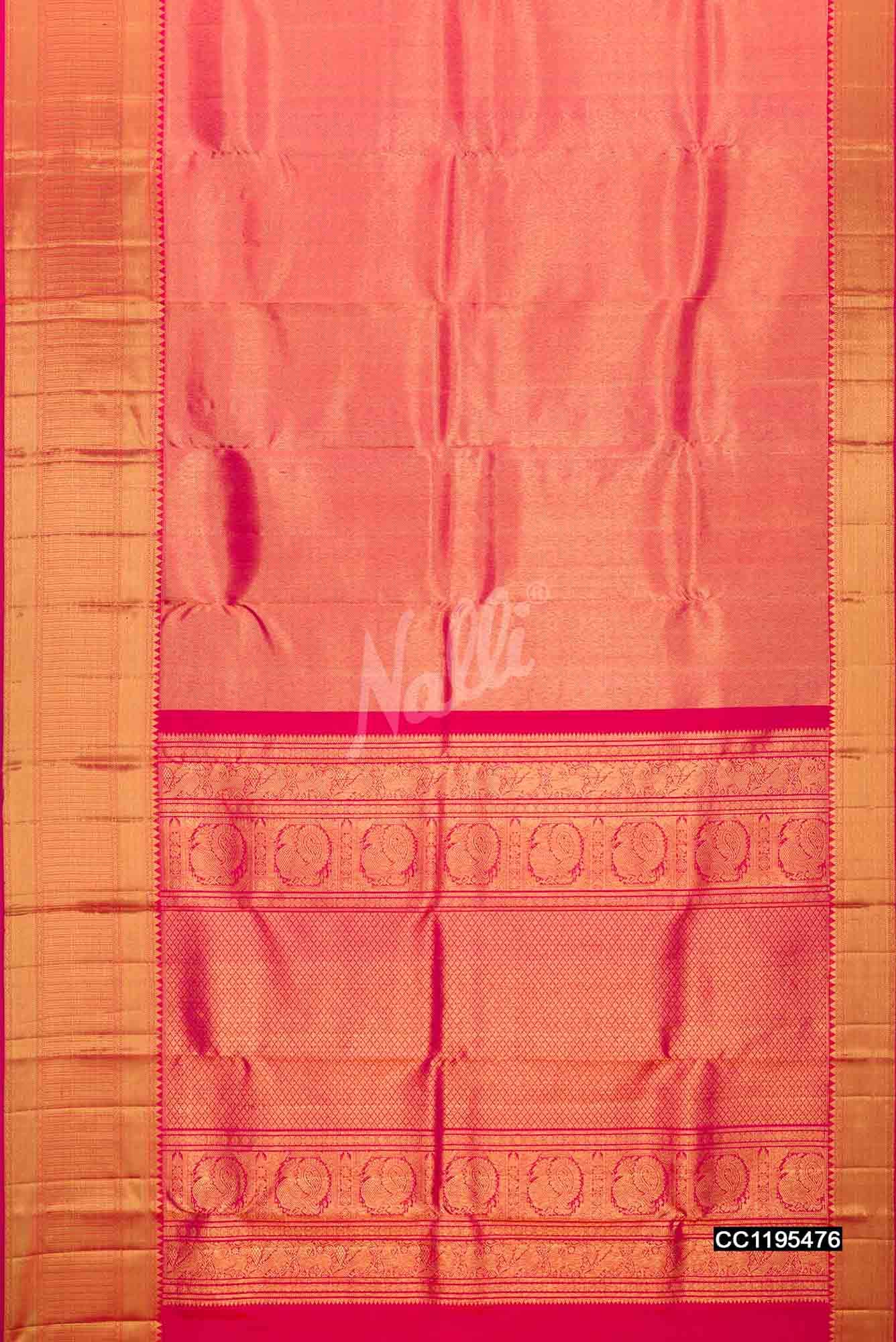 Pink Kanchipuram Silk Saree