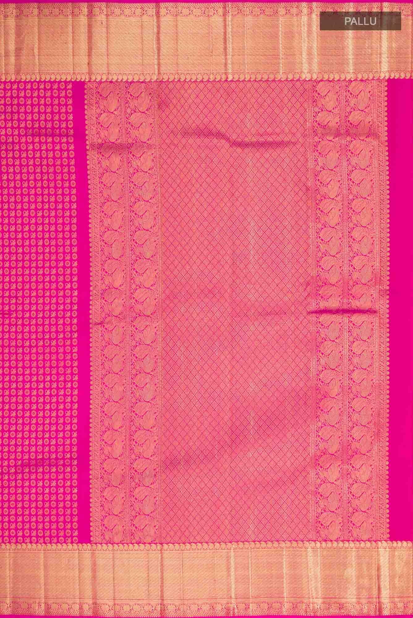Pink Kanjivaram Silk Saree - Image 5