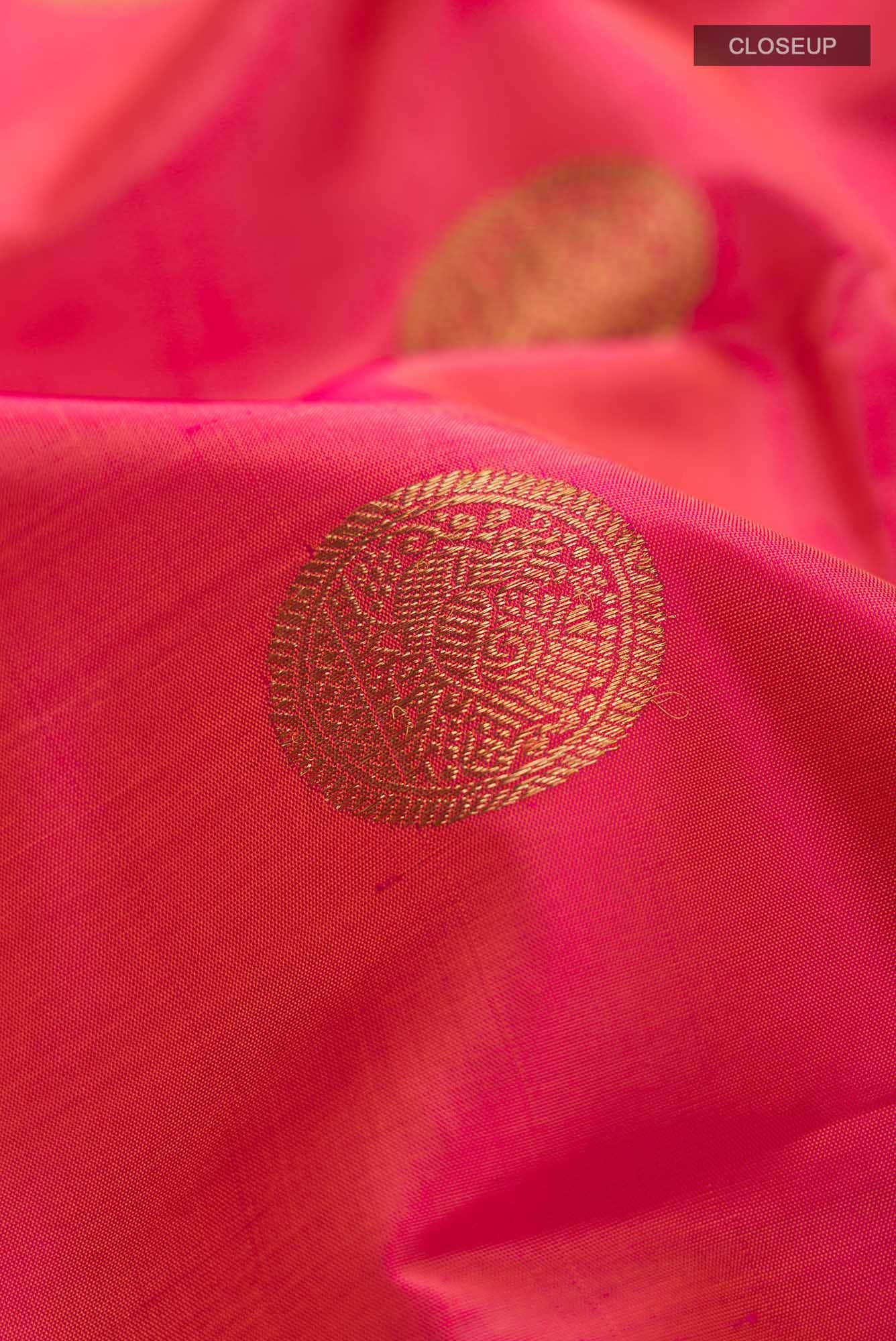 Pink Kanchipuram Silk Saree - Image 3
