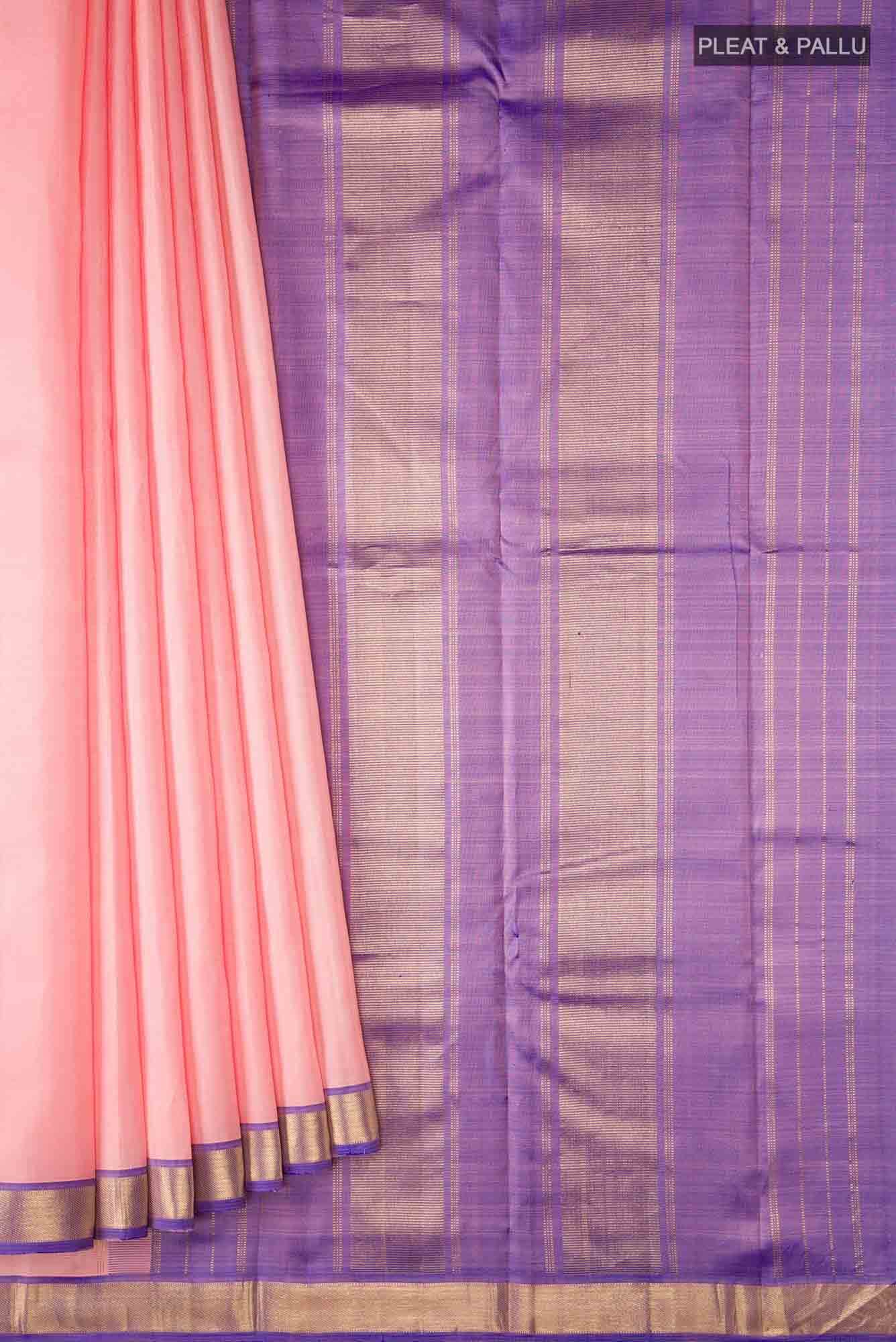 Pink Kanjivaram Silk Saree - Image 2