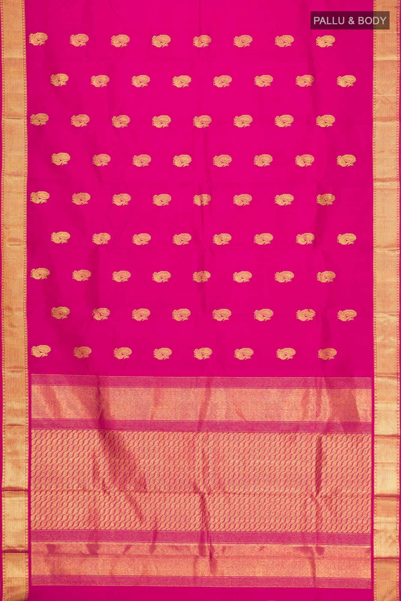 Pink Kanjivaram Silk Saree - Image 4