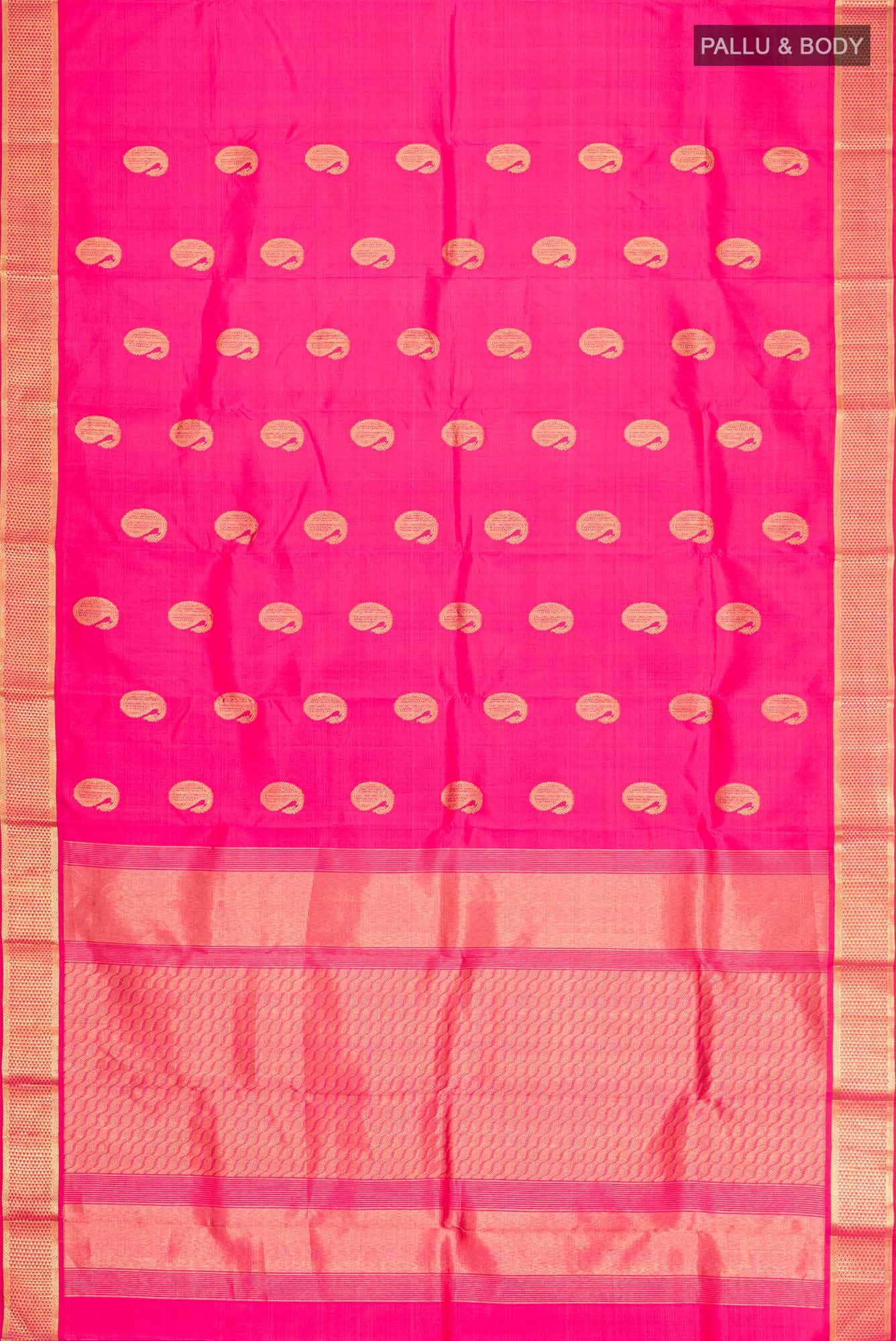 Pink Kanjivaram Silk Saree - Image 4