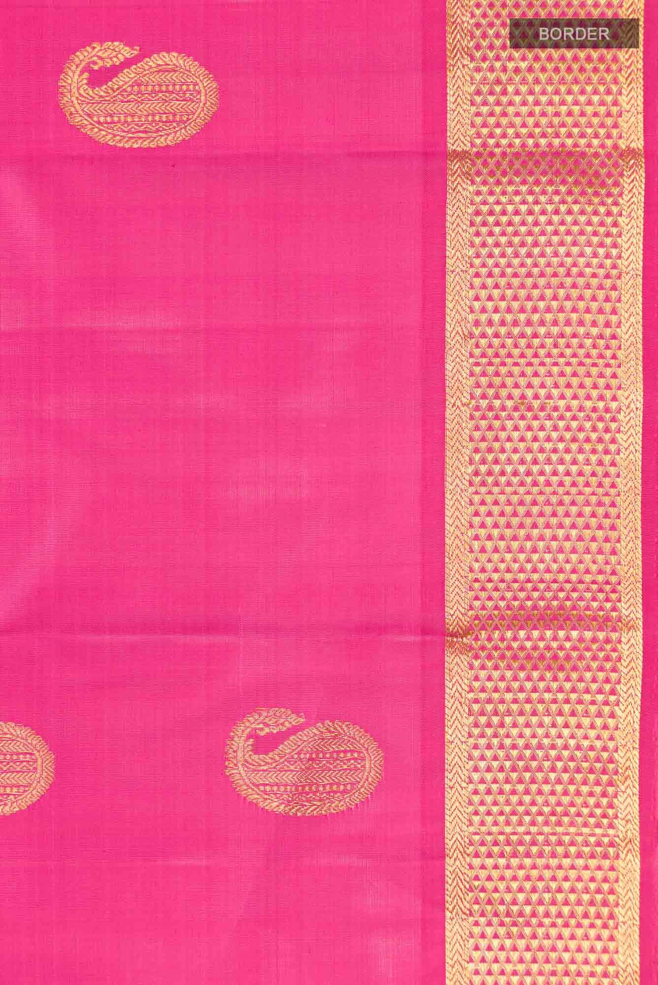 Pink Kanjivaram Silk Saree - Image 5