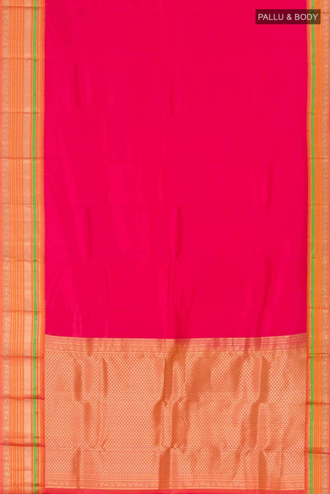 Pink Kanchipuram Silk Saree - Image 4