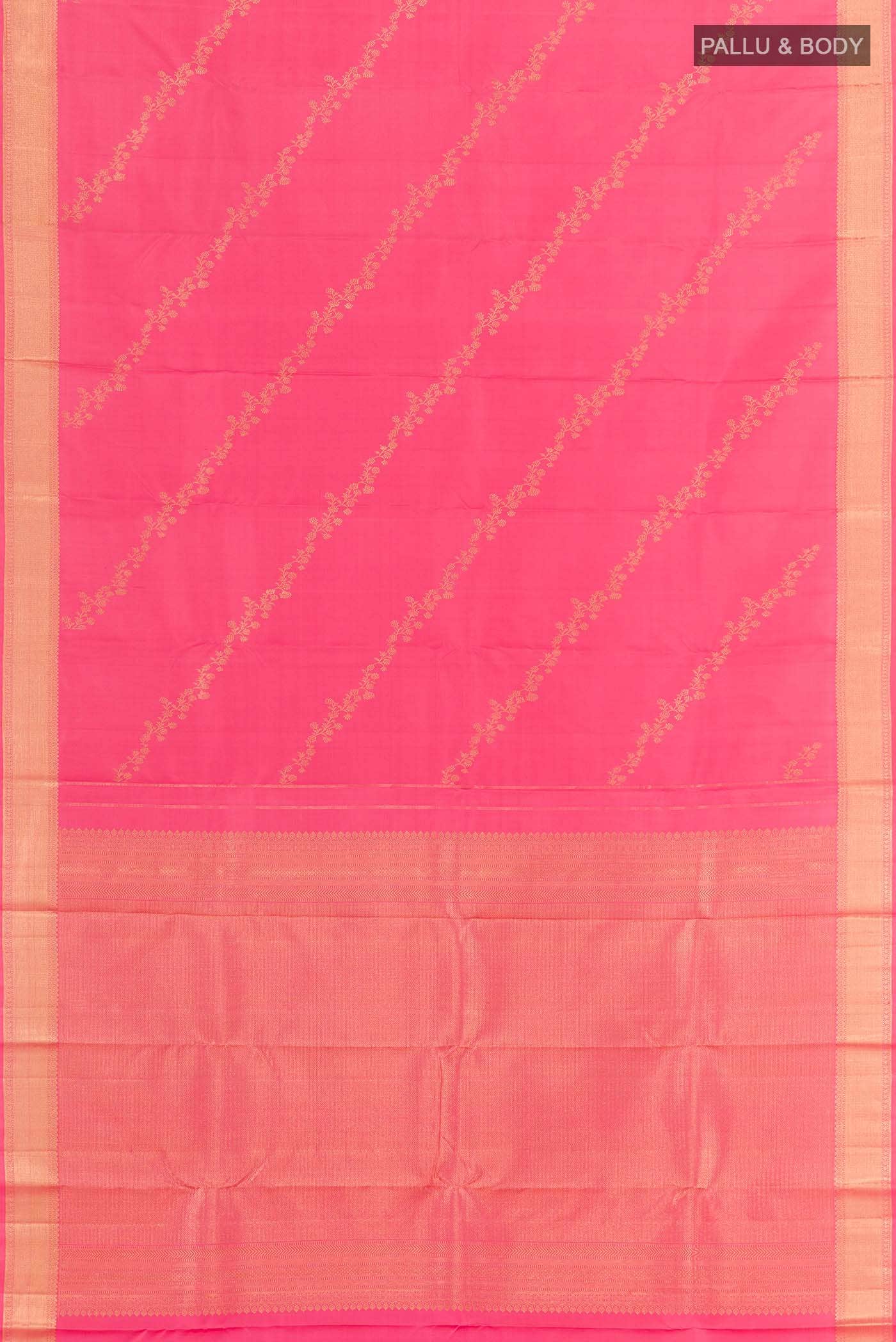 Pink Kanjivaram Silk Saree - Image 4