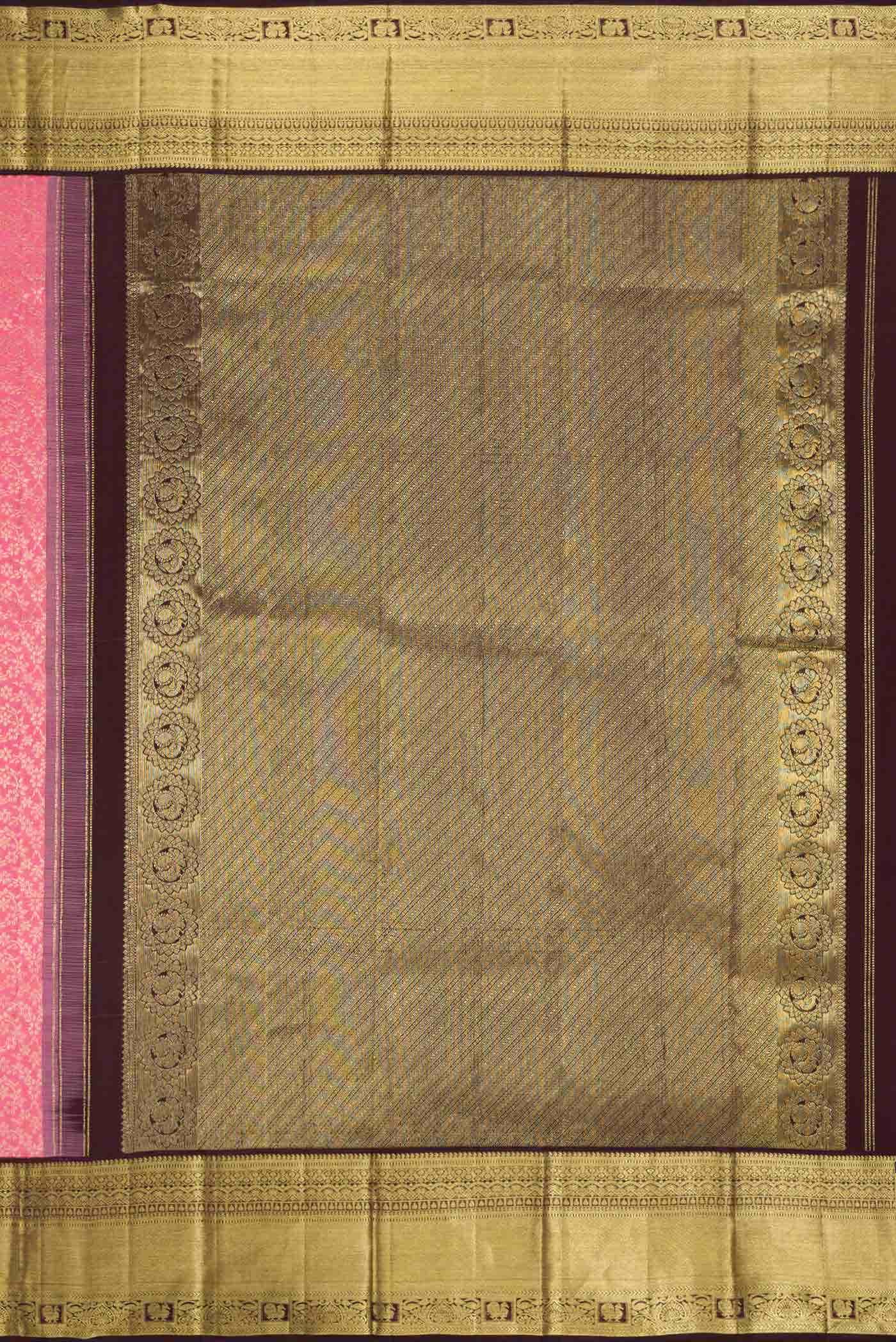 Pink Kanjivaram Silk Saree - Image 5