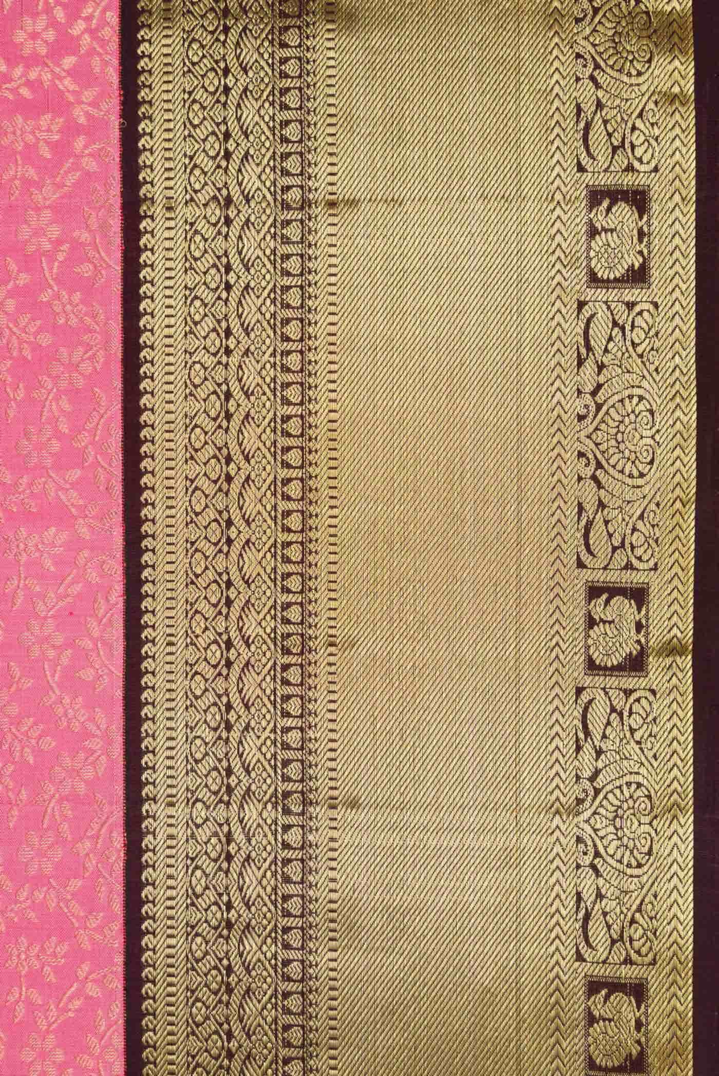 Pink Kanjivaram Silk Saree - Image 6
