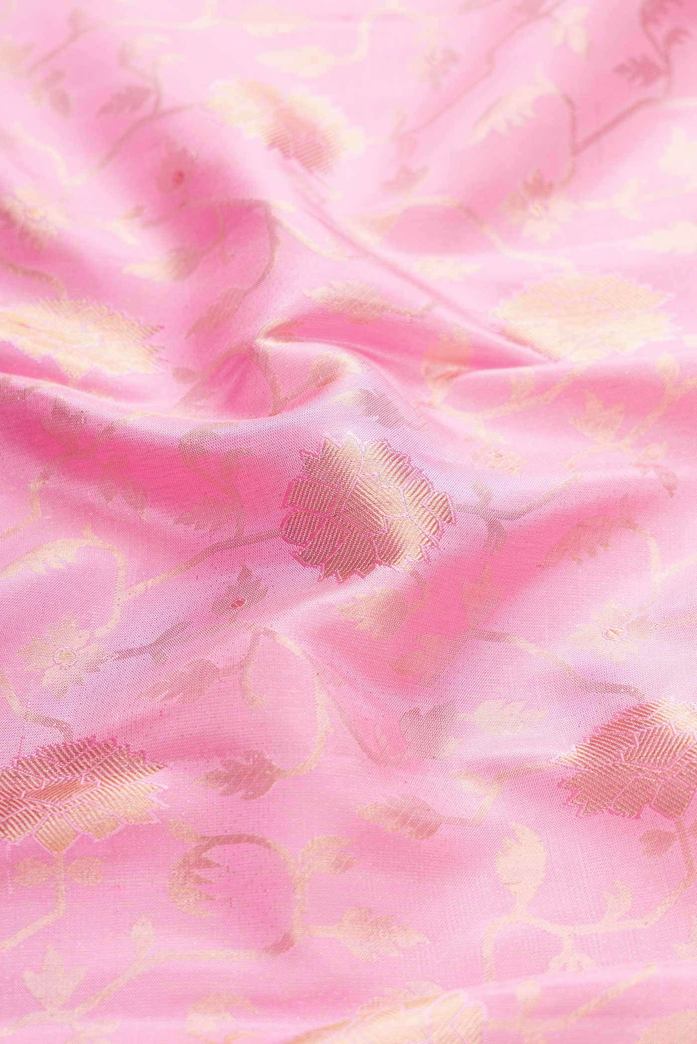 Pink Kanchipuram Silk Saree - Image 3