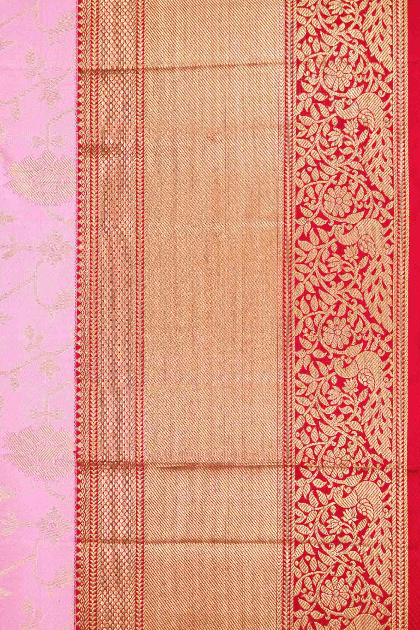 Pink Kanchipuram Silk Saree - Image 6