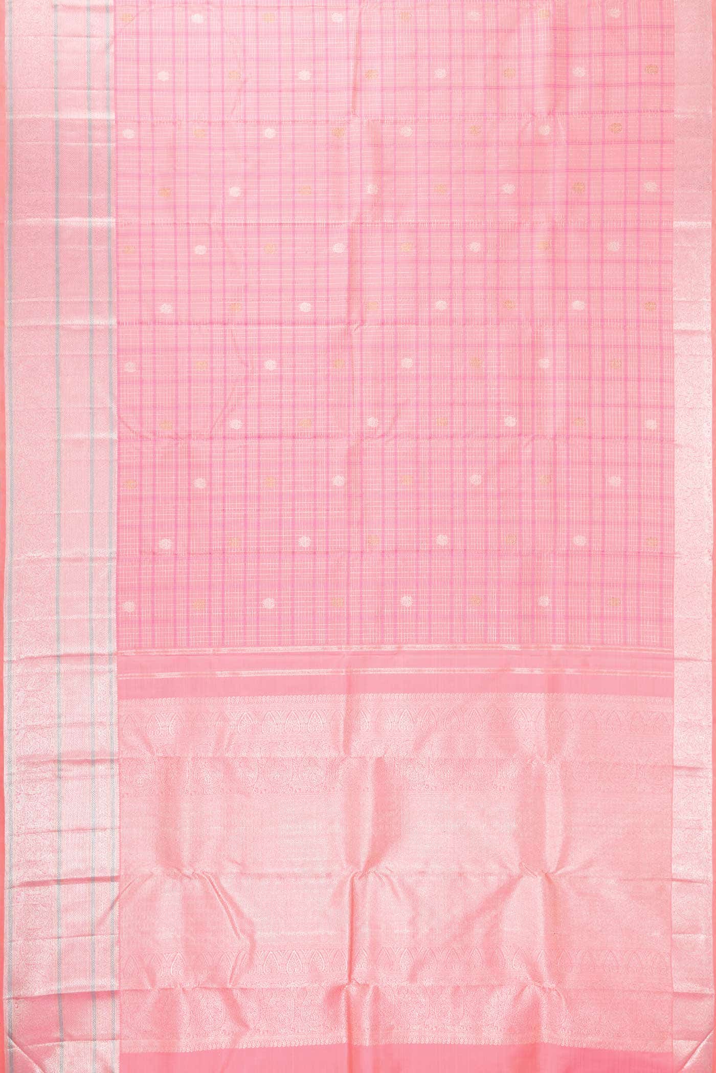 Pink Kanchipuram Silk Saree - Image 4