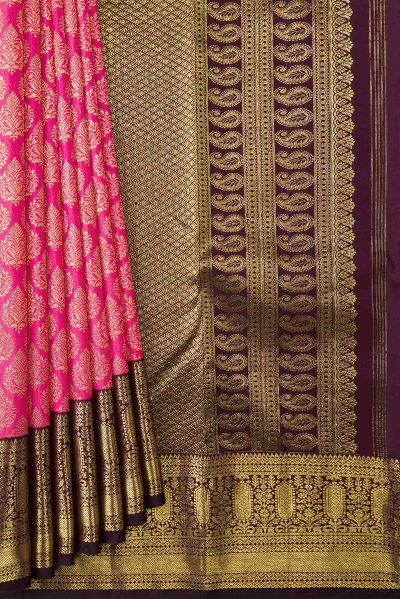 Pink Kanjivaram Silk Saree - Image 2