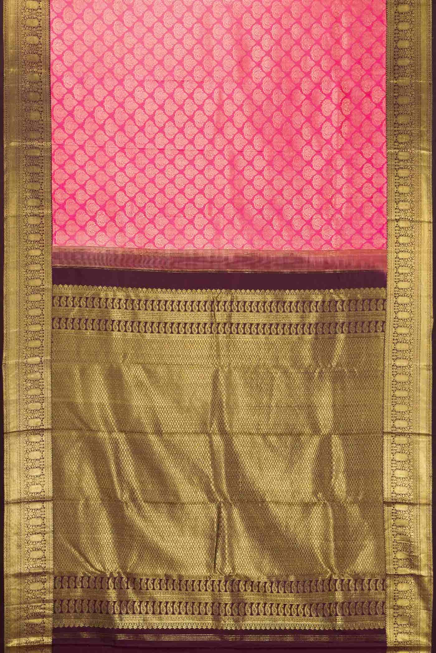 Pink Kanjivaram Silk Saree - Image 4