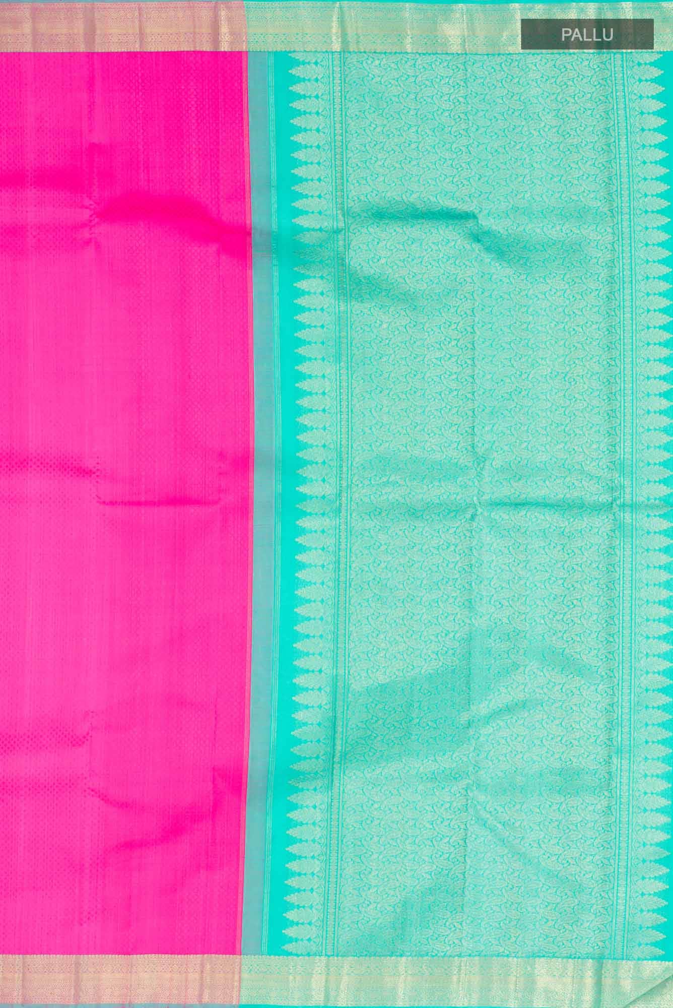 Pink Kanjivaram Silk Saree - Image 5