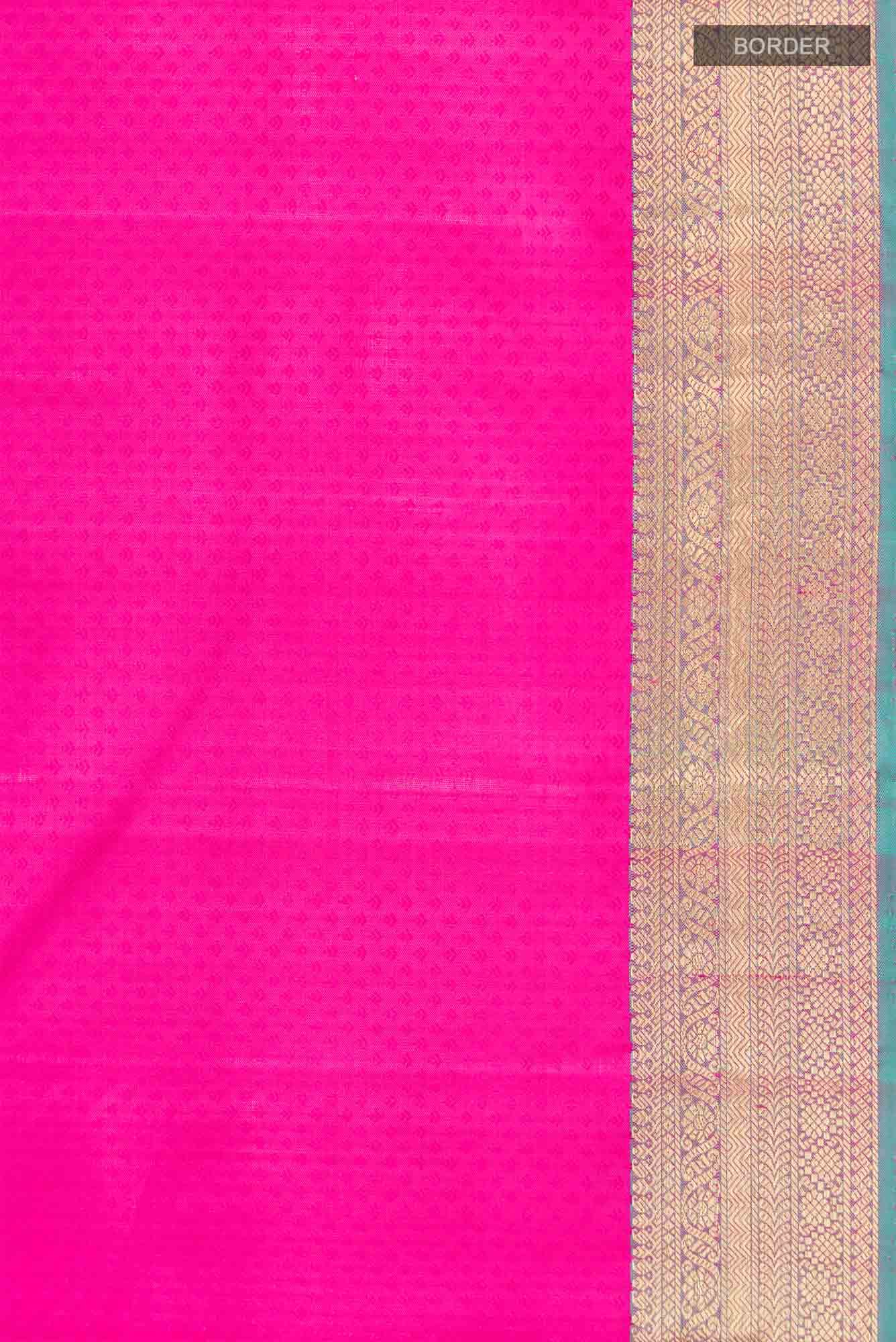 Pink Kanjivaram Silk Saree - Image 6