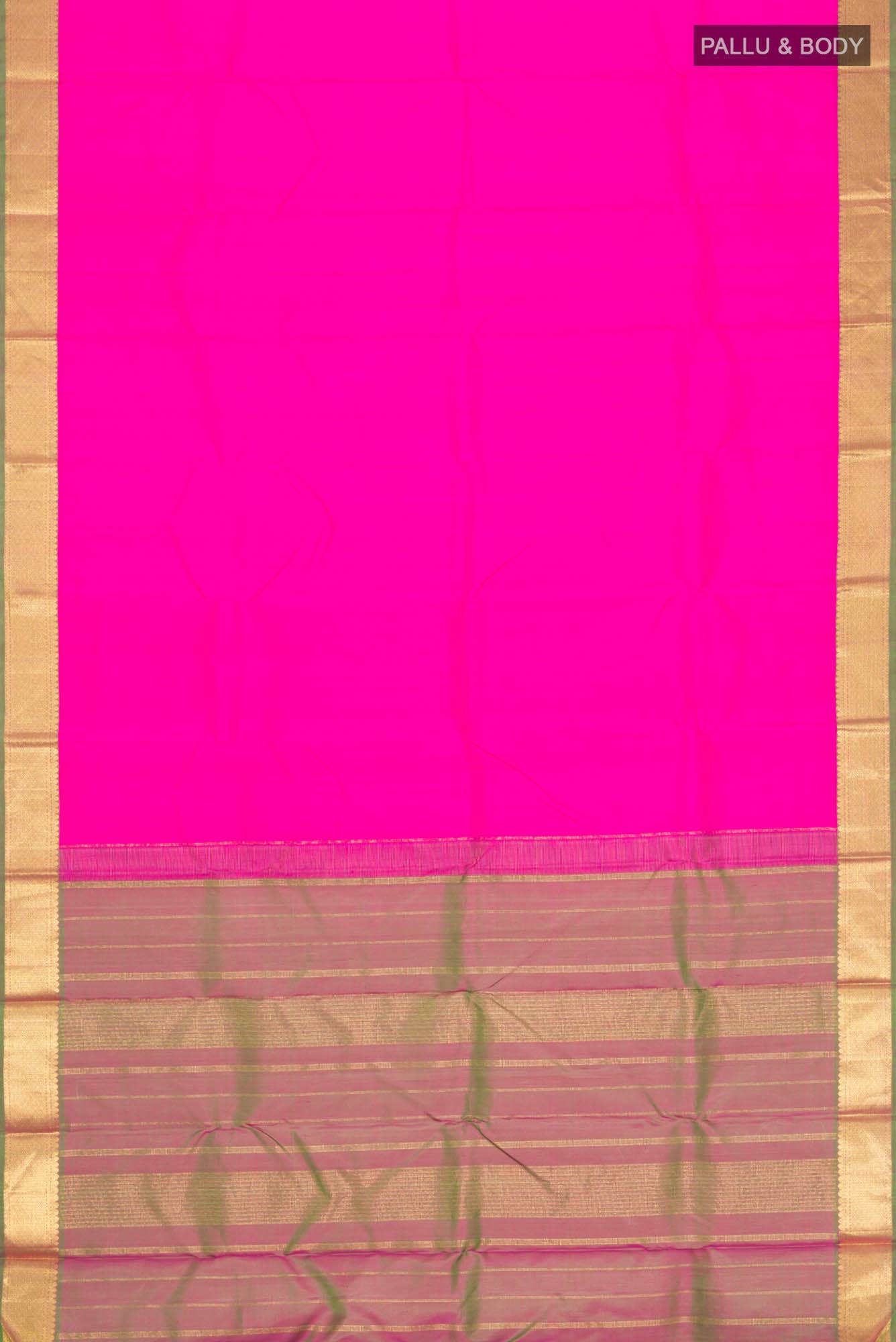 Pink Kanchipuram Silk Saree - Image 4