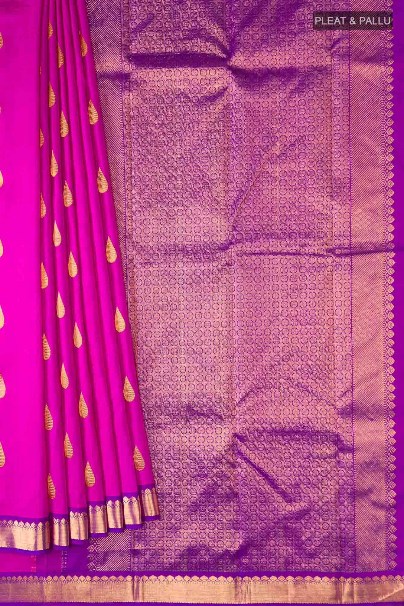 Pink Kanchipuram Silk Saree - Image 2