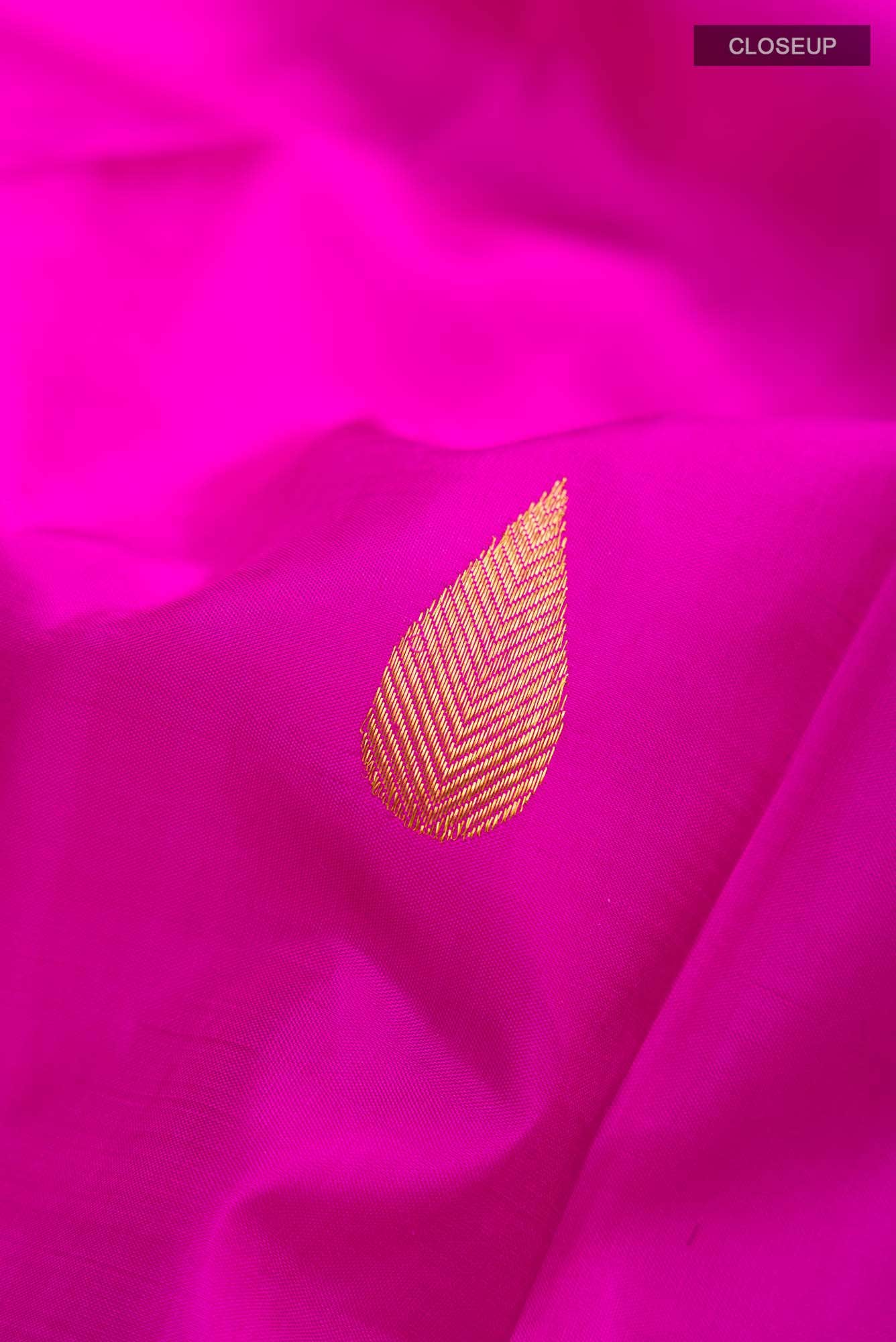 Pink Kanchipuram Silk Saree - Image 3