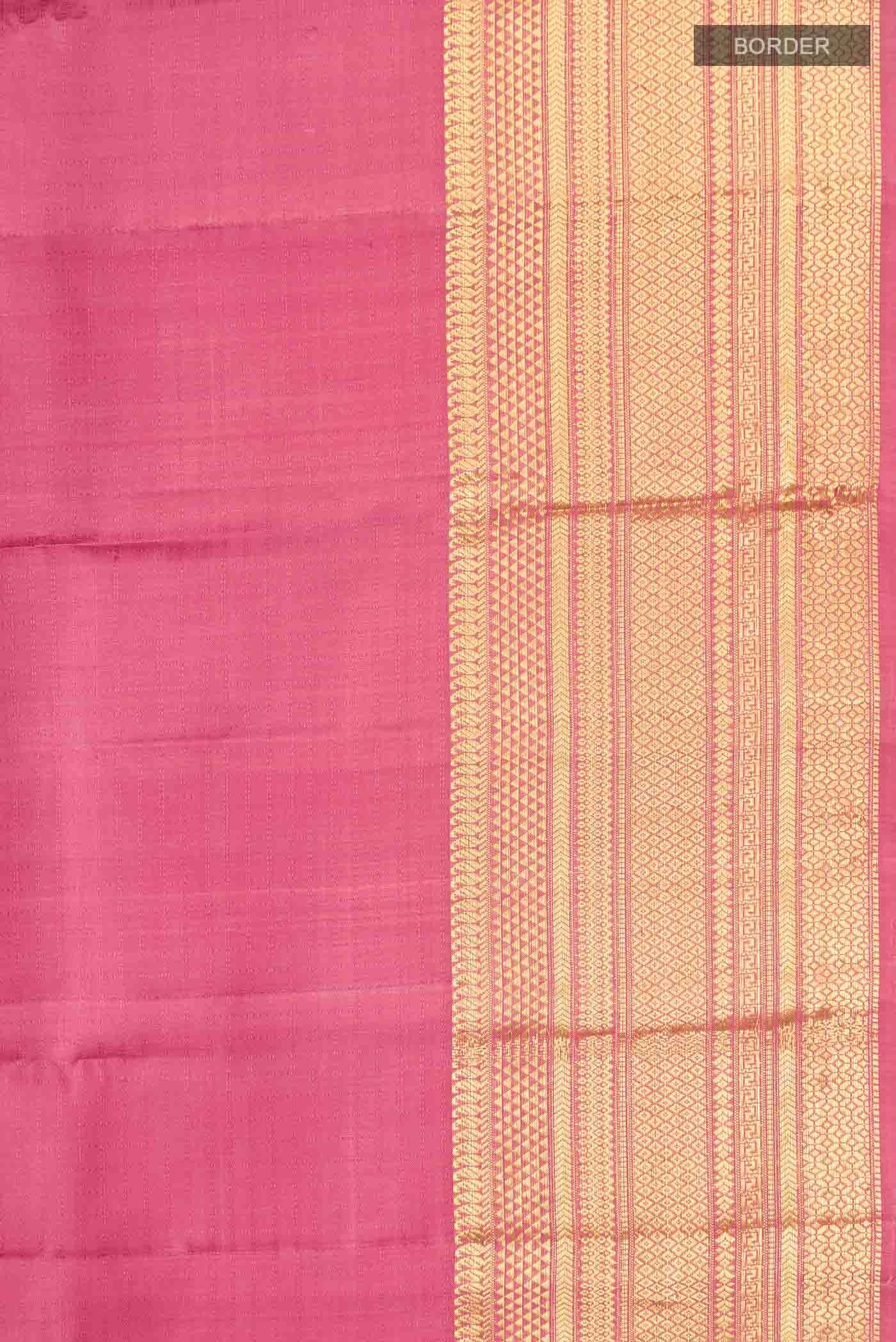 Pink Kanchipuram Silk Saree - Image 5