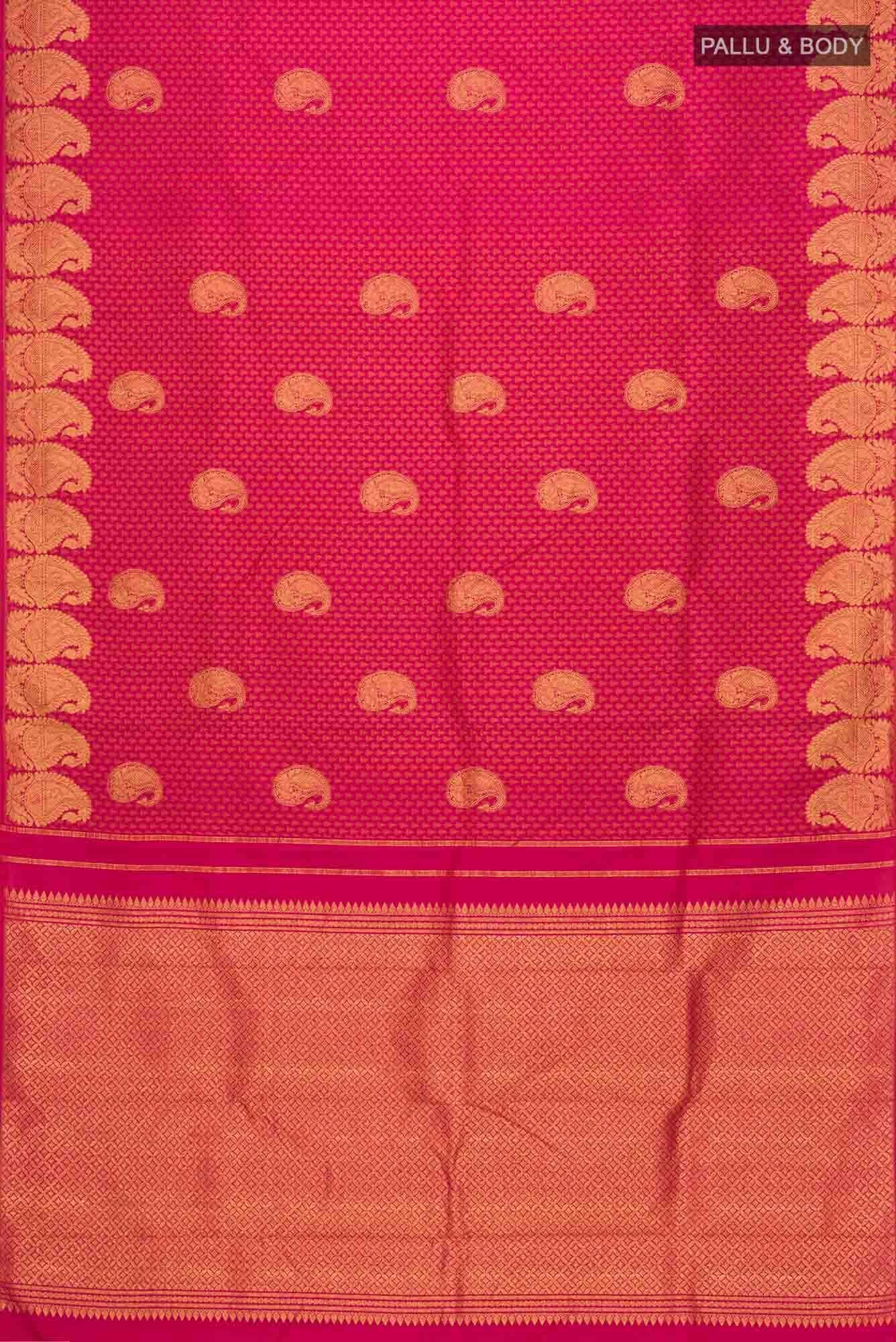 Pink Kanjivaram Silk Saree - Image 4
