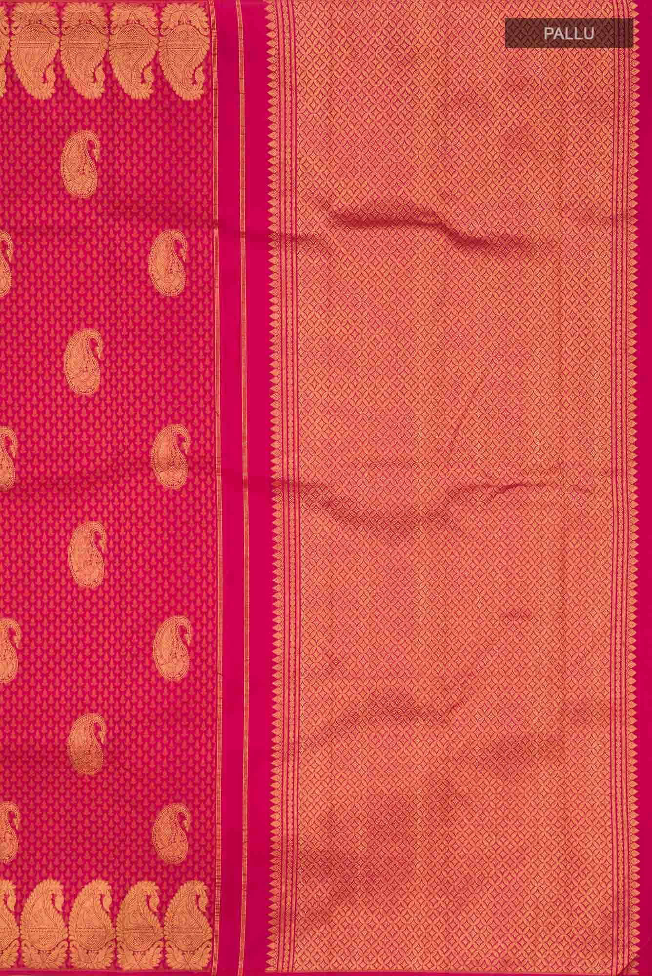 Pink Kanjivaram Silk Saree - Image 5