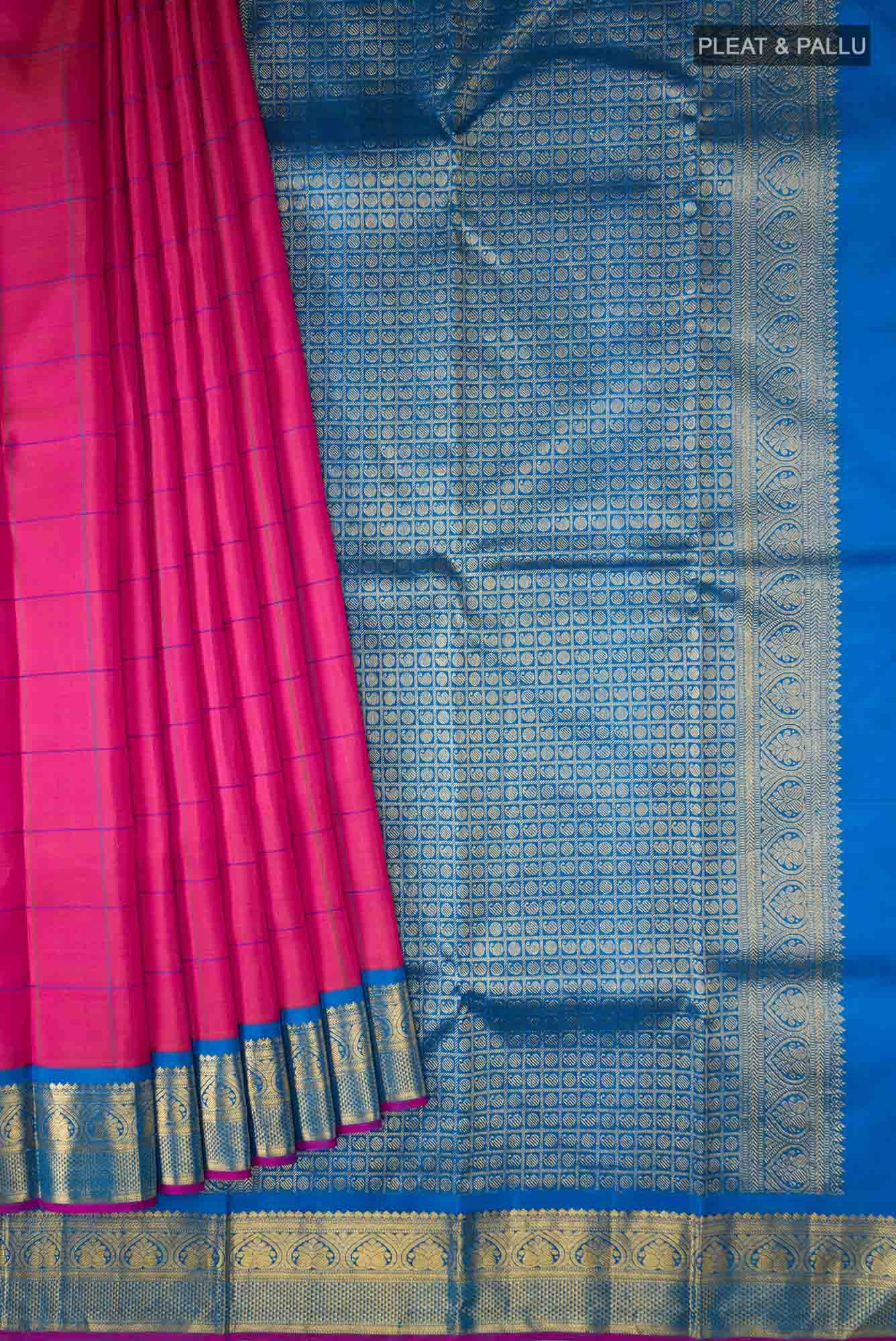 Pink Kanjivaram Silk Saree - Image 2