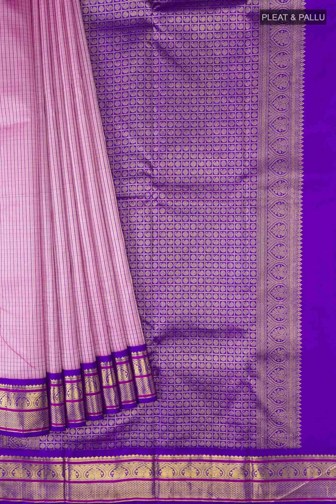 Pink Kanjivaram Silk Saree - Image 2