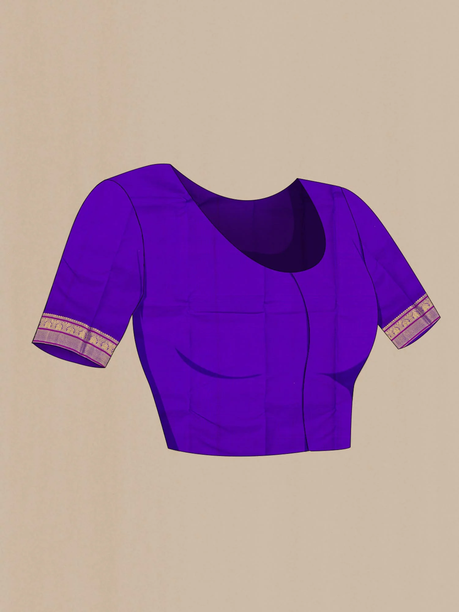 Pink Kanjivaram Silk Saree - Image 6