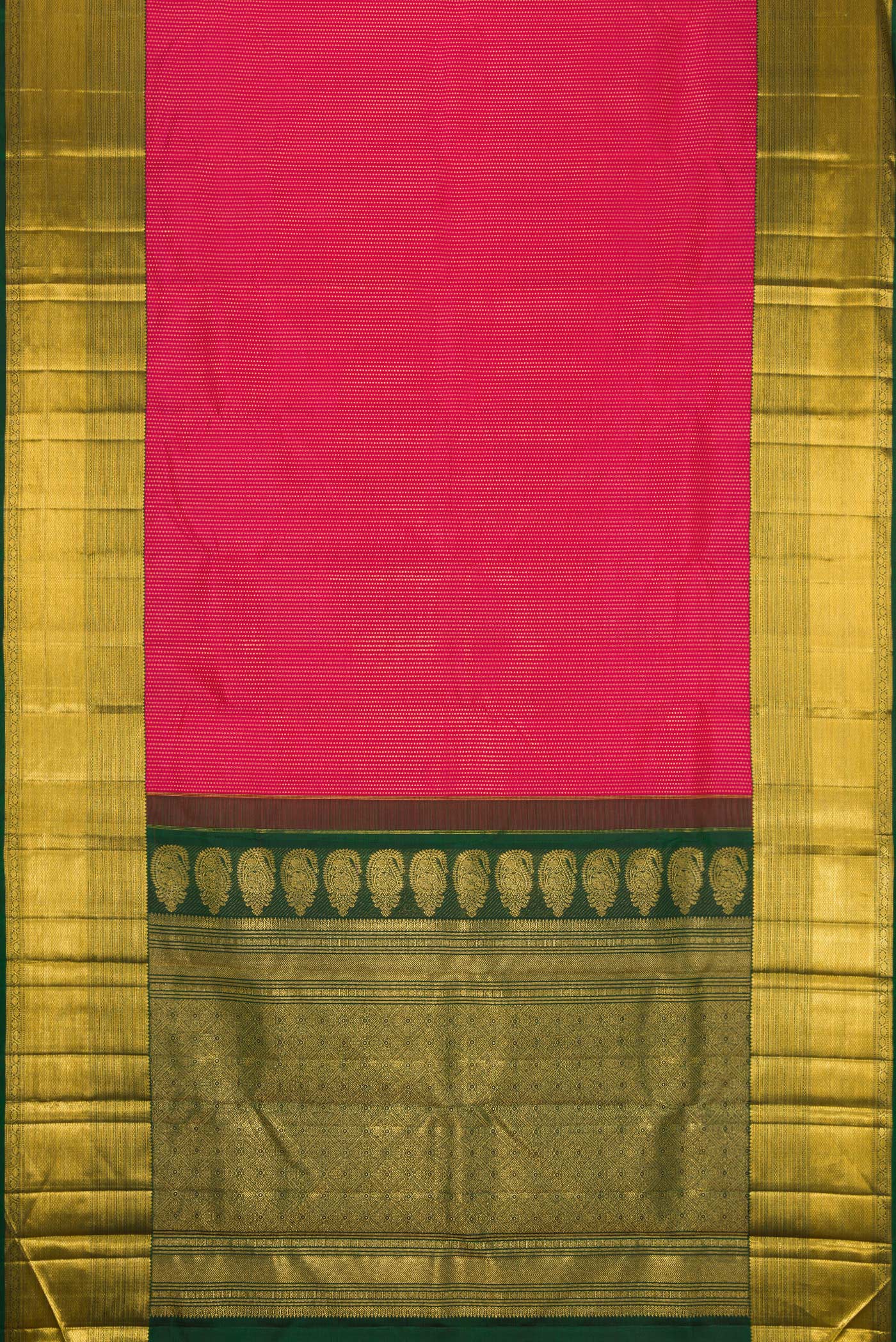 Pink Kanchipuram Silk Saree - Image 6