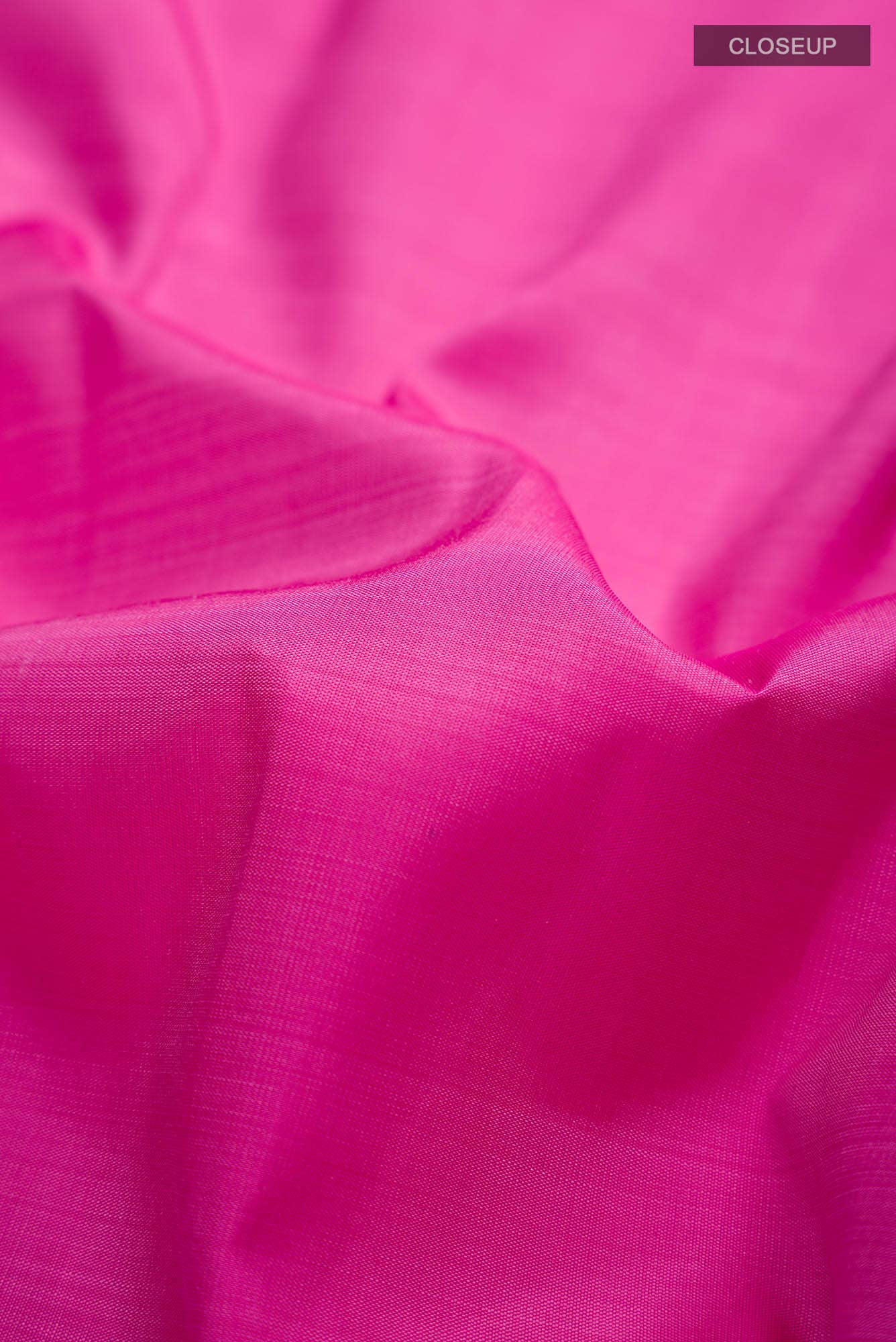Pure Silk Pure Zari Pink Kanchipuram Saree - Image 3