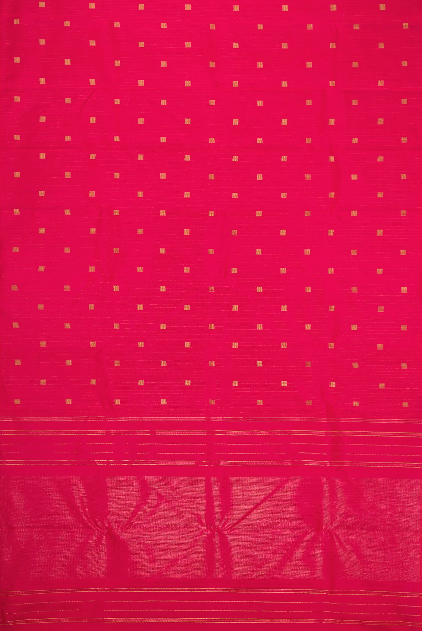 Pure Silk Pure Zari Pink Kanchipuram Saree - Image 5