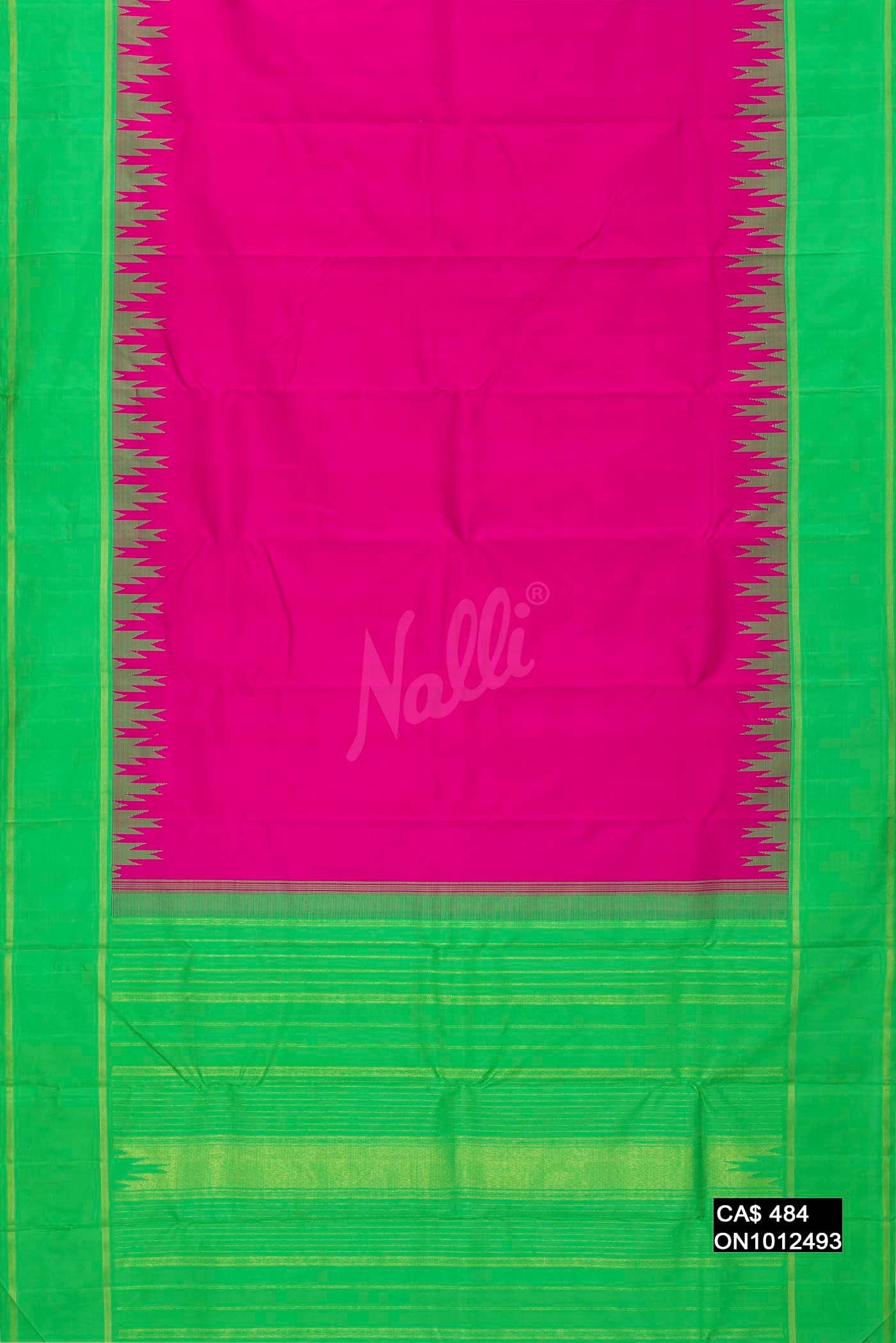 Pink Kanchipuram Silk Saree - Image 2