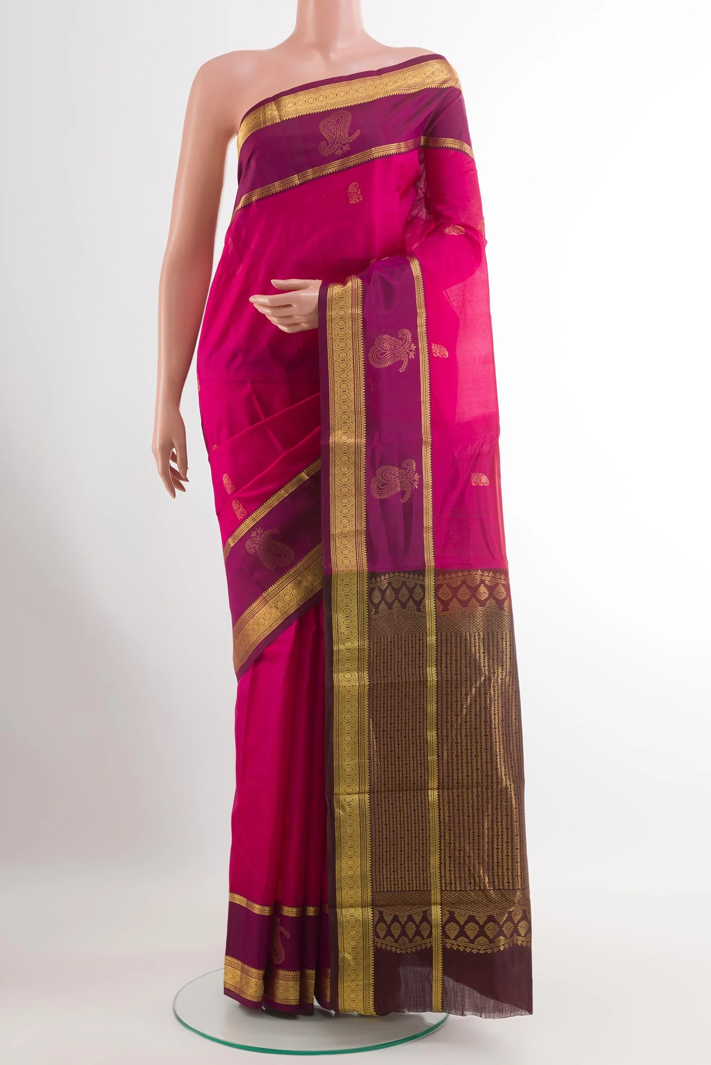 Pink Kanjivaram Silk Saree