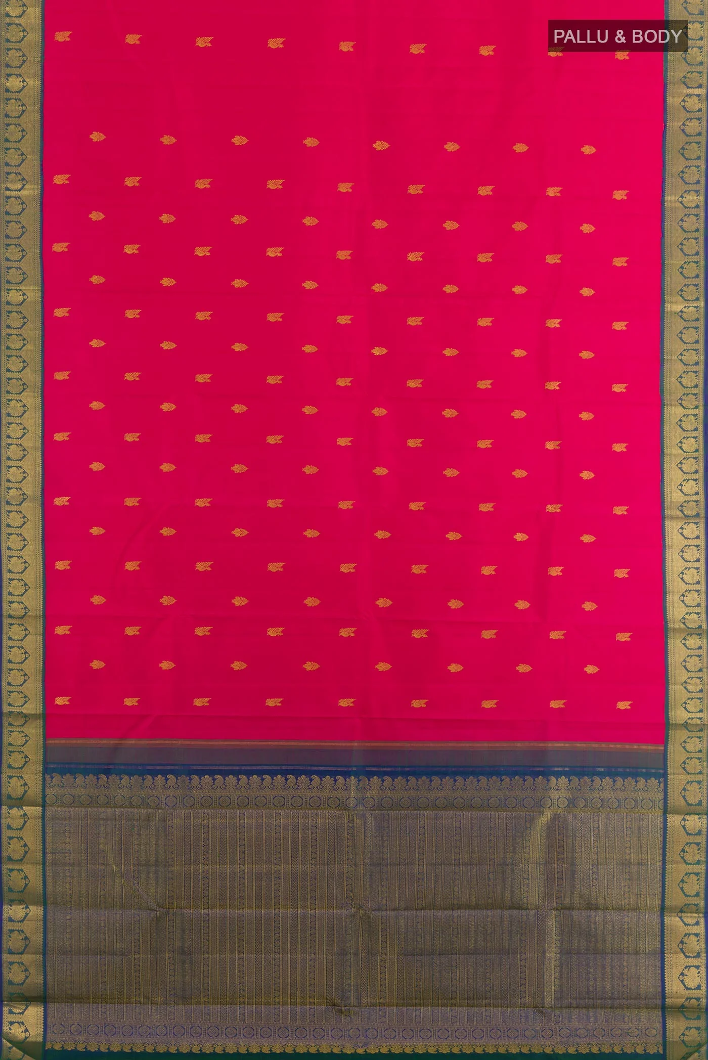 Pink Kanjivaram Silk Saree - Image 5