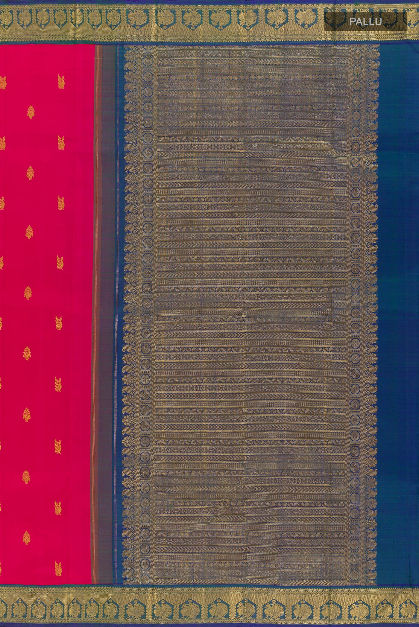 Pink Kanjivaram Silk Saree - Image 6